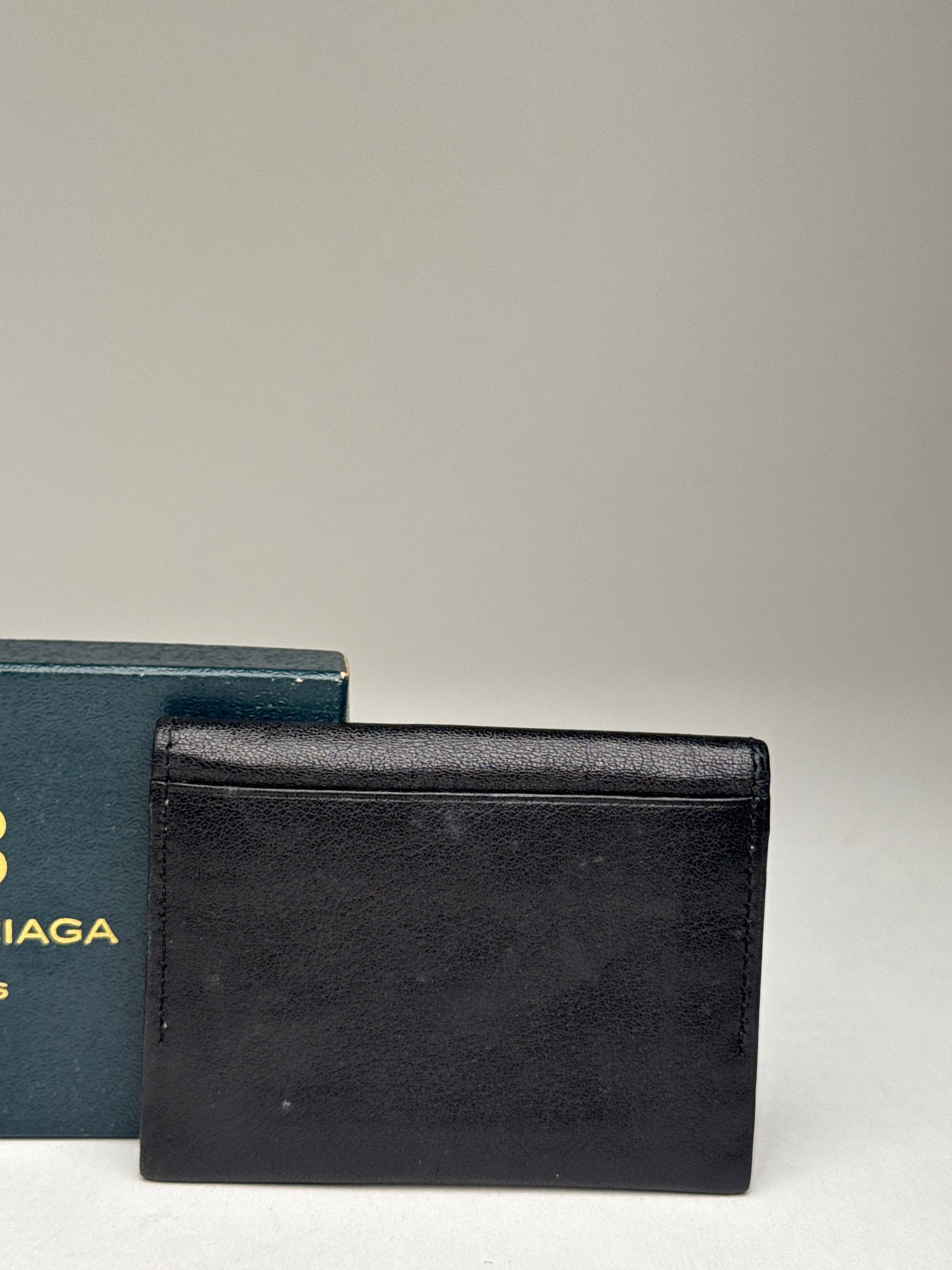 Balenciaga Vintage Leather Card Holder / Purse Black Size ONE SIZE - 8 Thumbnail