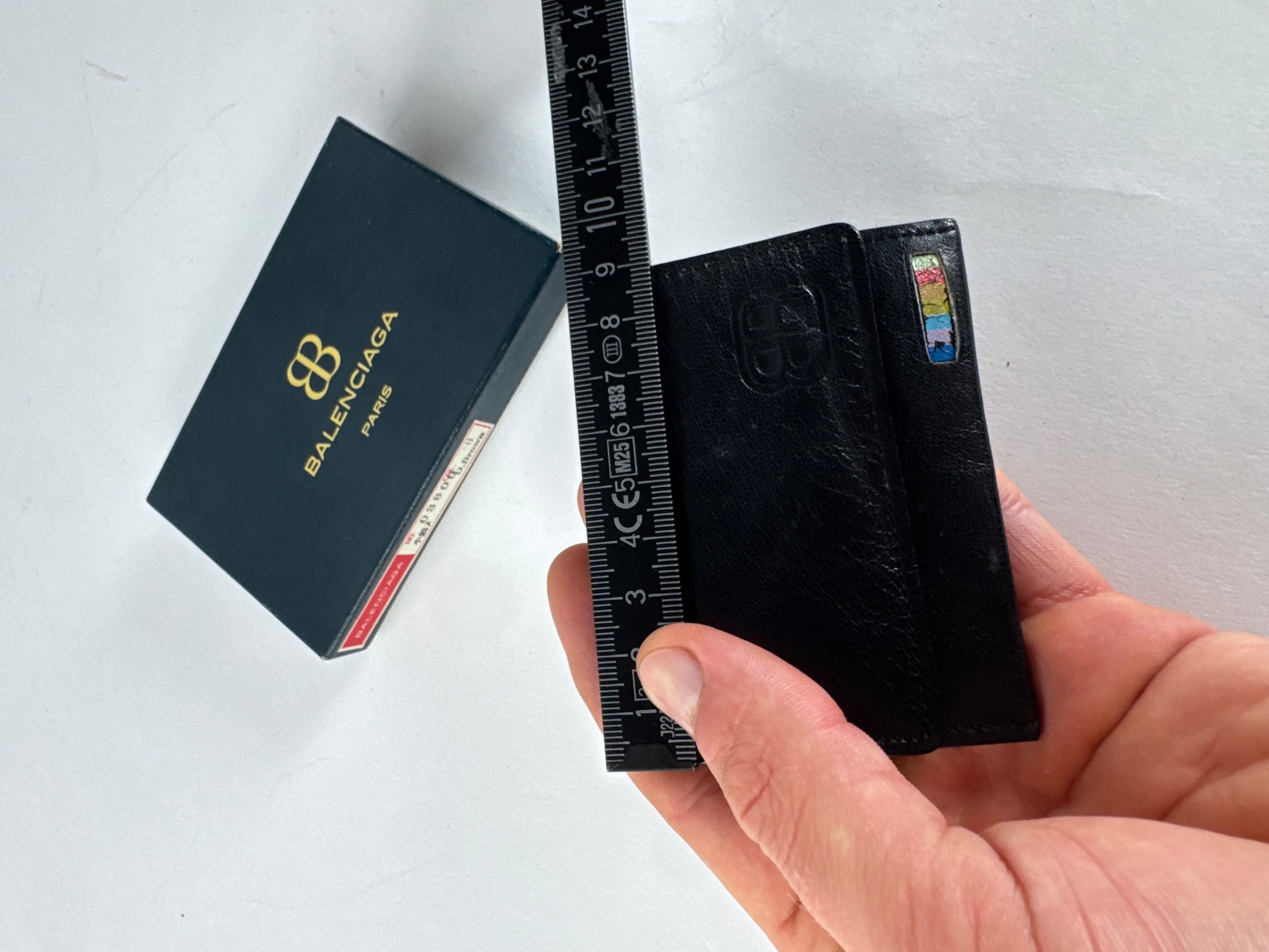 Balenciaga Vintage Leather Card Holder / Purse Black Size ONE SIZE - 7 Thumbnail