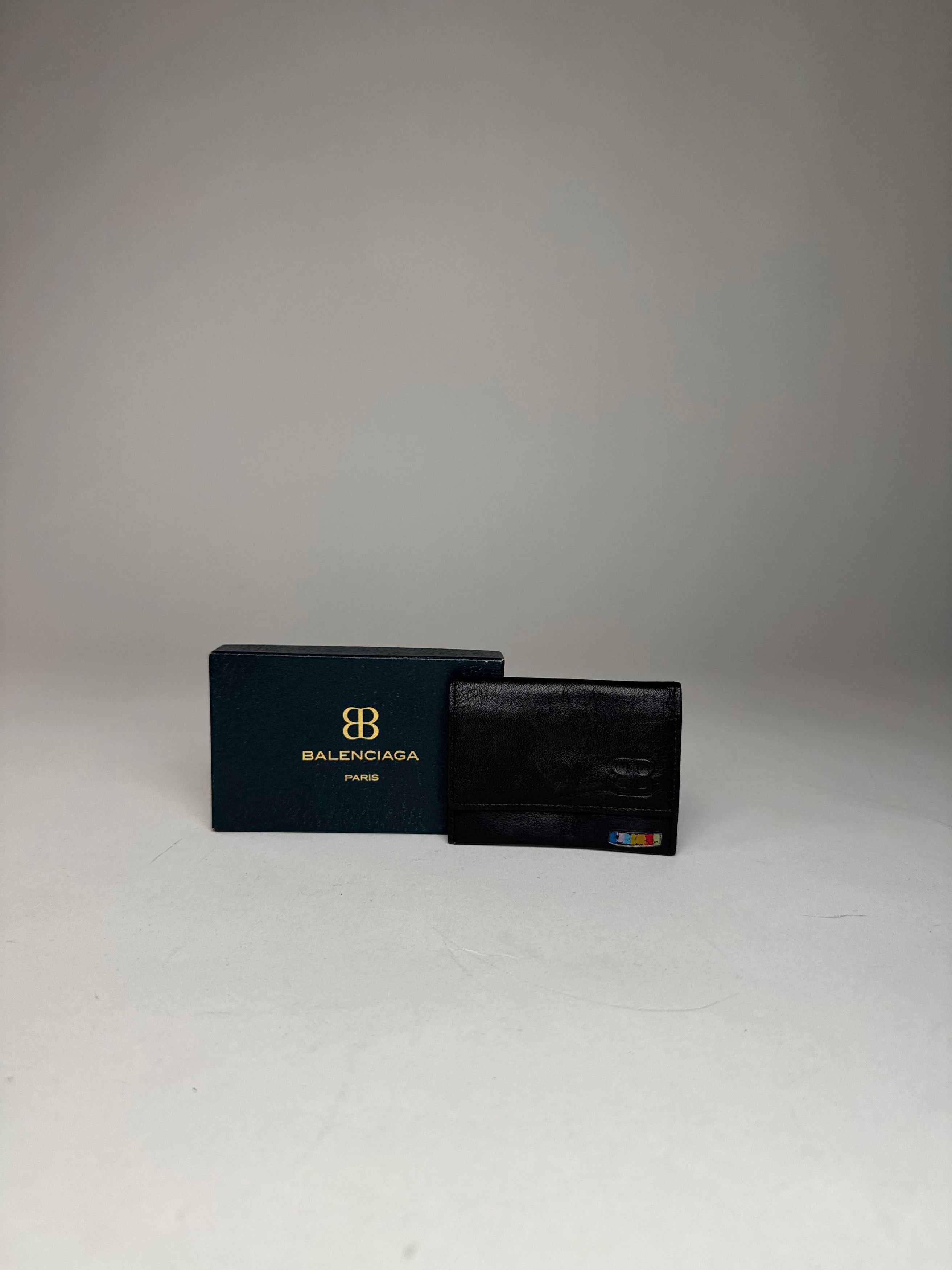 Balenciaga Vintage Leather Card Holder / Purse Black Size ONE SIZE - 11 Thumbnail