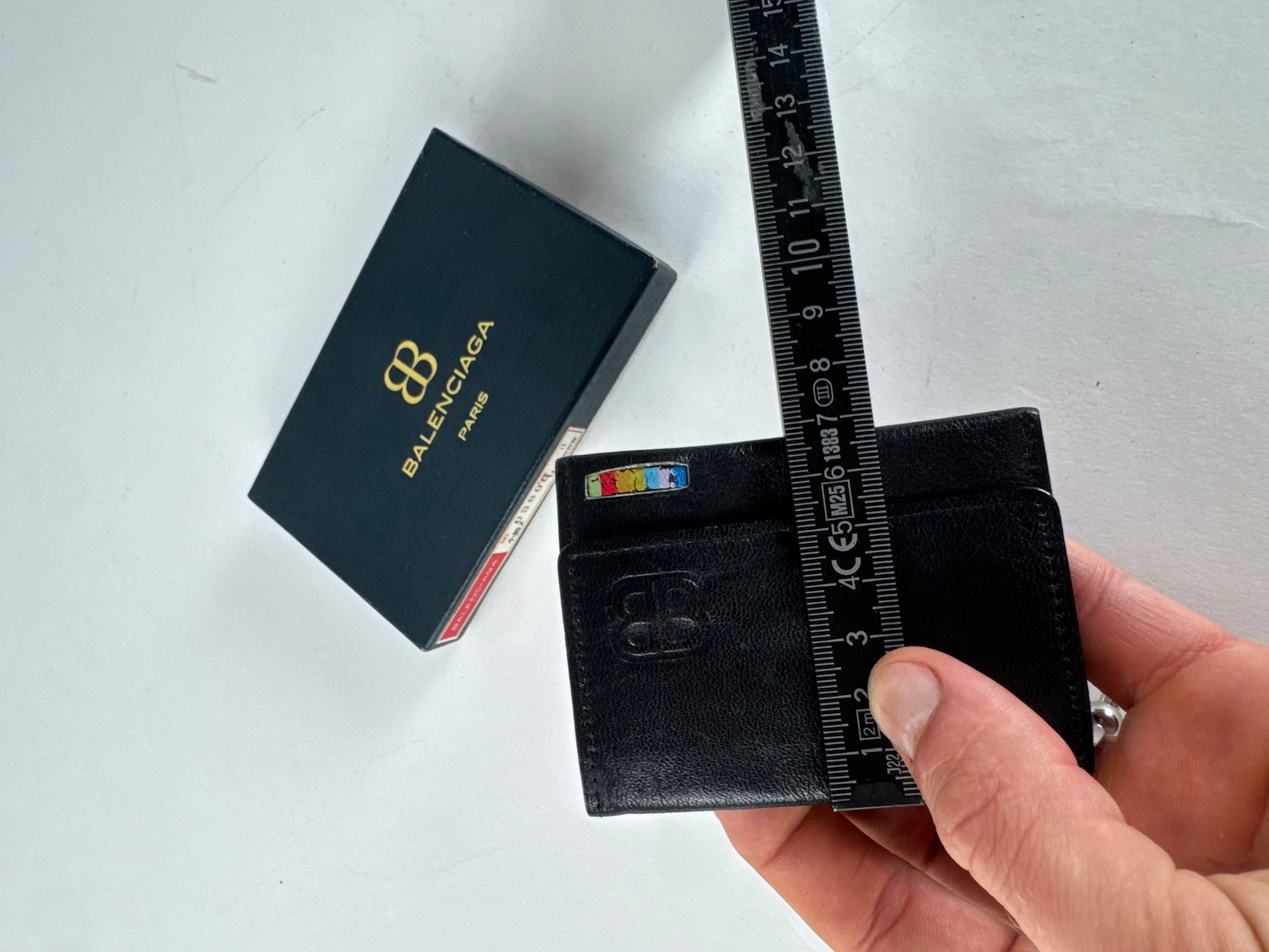 Balenciaga Vintage Leather Card Holder / Purse Black Size ONE SIZE - 9 Thumbnail