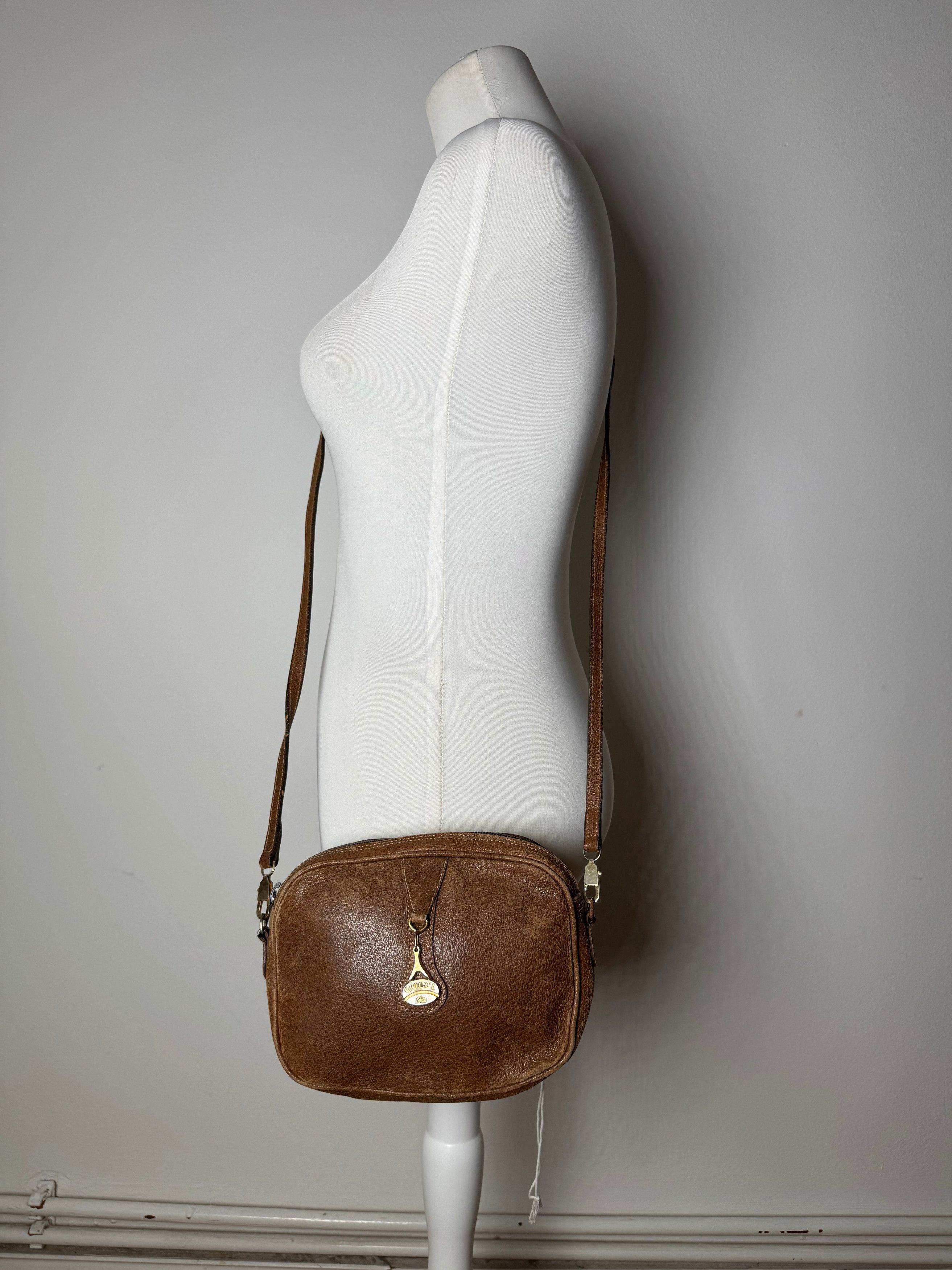 Gucci Vintage Leather Shoulder Bag Brown Size ONE SIZE - 5 Thumbnail