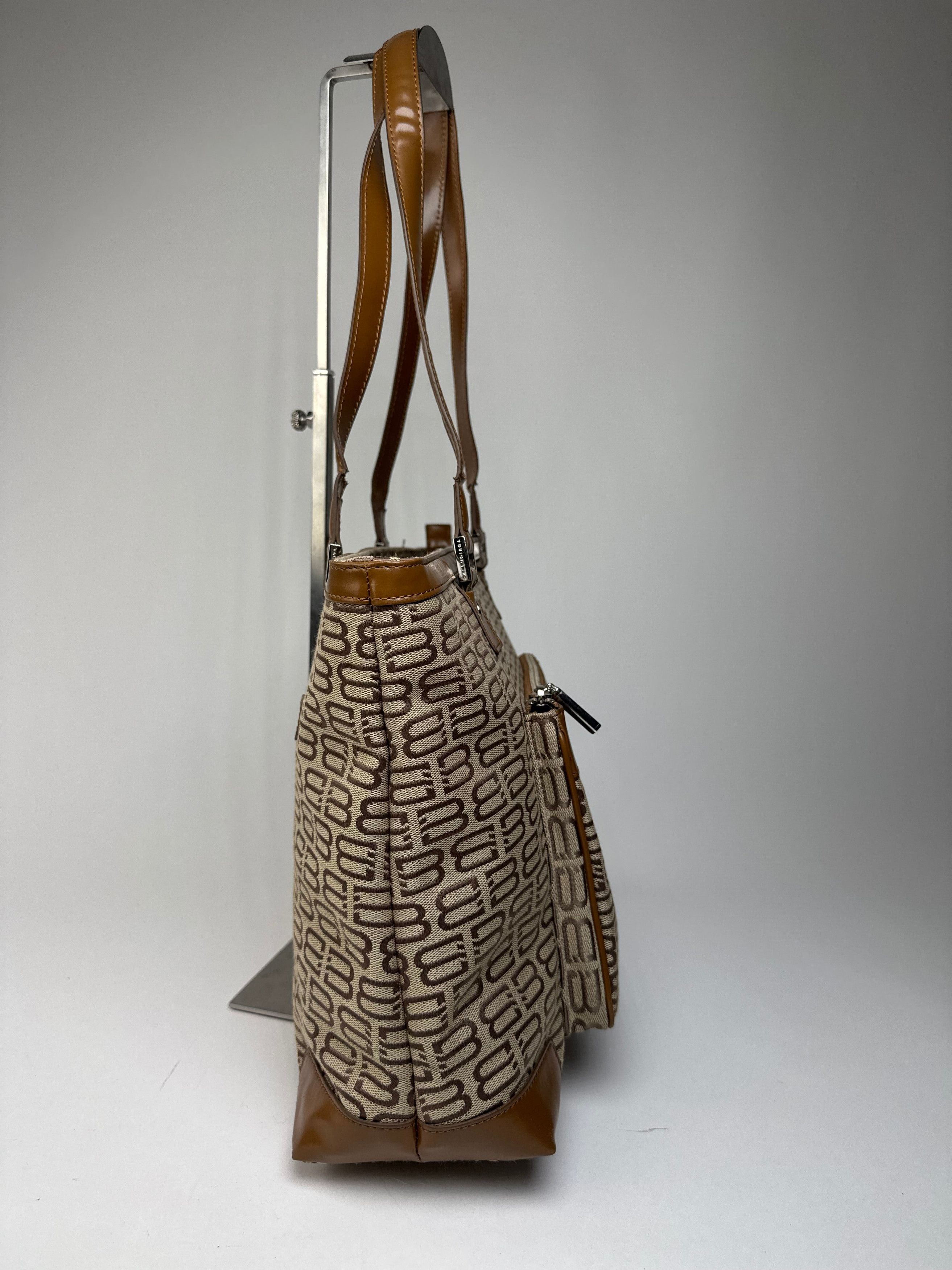 Balenciaga Vintage Monogram Handbag Beige Brown Size ONE SIZE - 9 Thumbnail