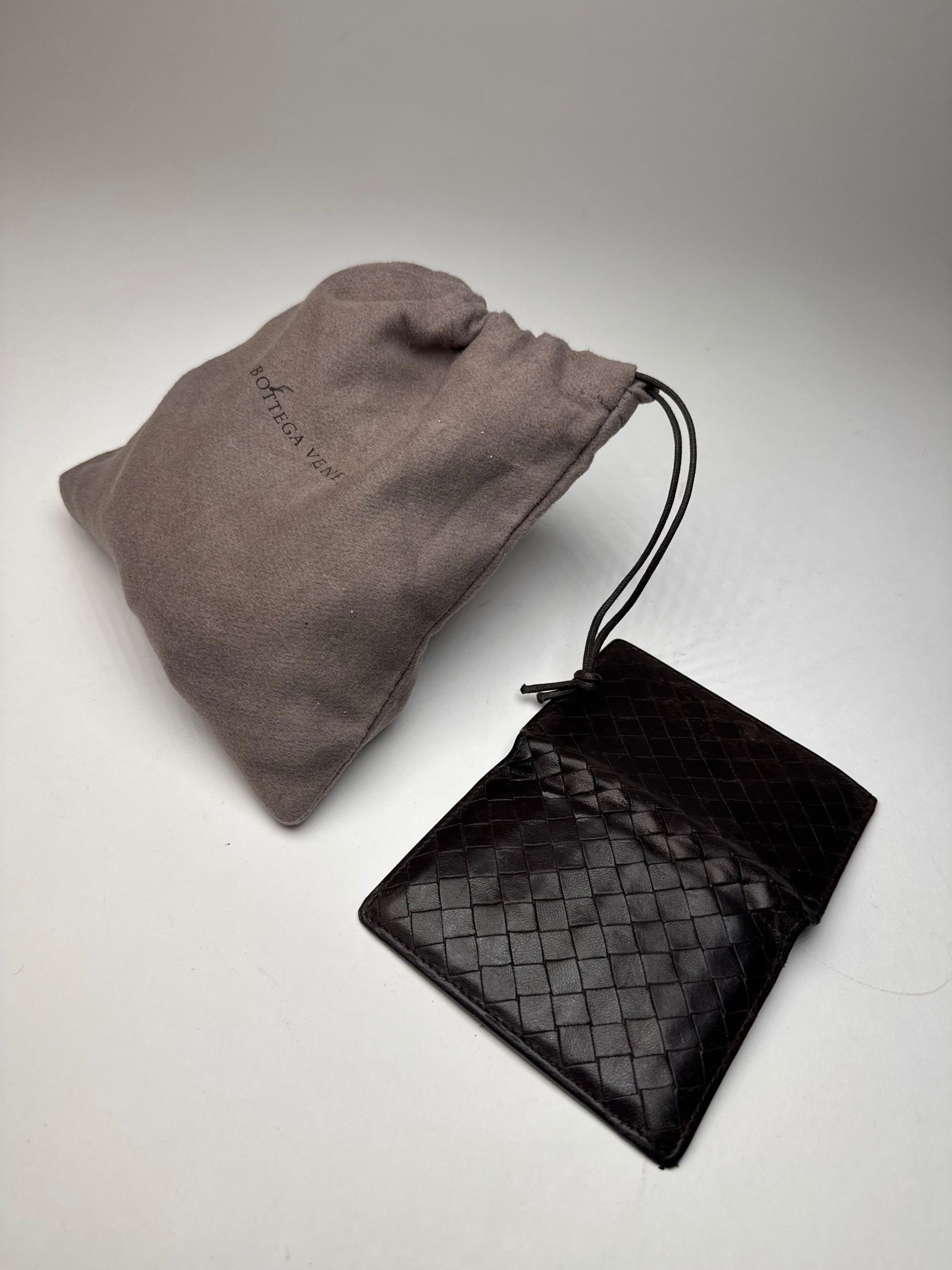 Bottega Veneta Vintage Intrecciato Leather Card Holder Brown Size ONE SIZE - 9 Thumbnail