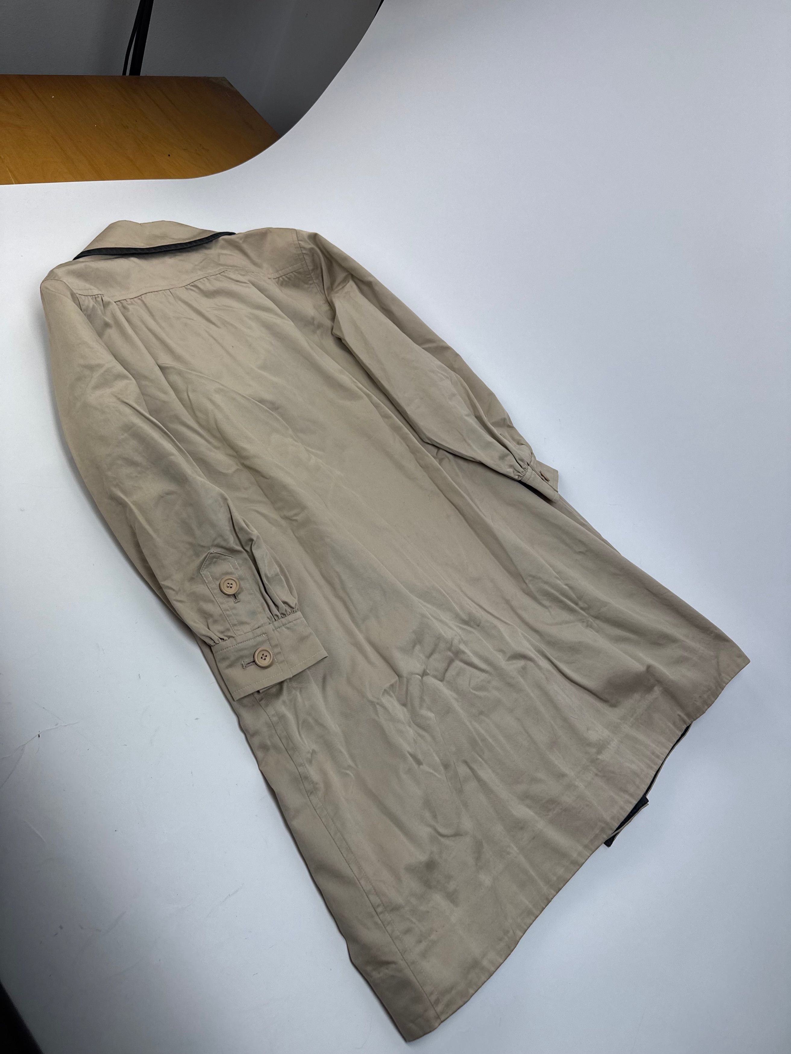 Other Vintage Yves Saint Laurent Canvas Trenchcoat Beige Black S Size S / US 4 / IT 40 - 8 Thumbnail
