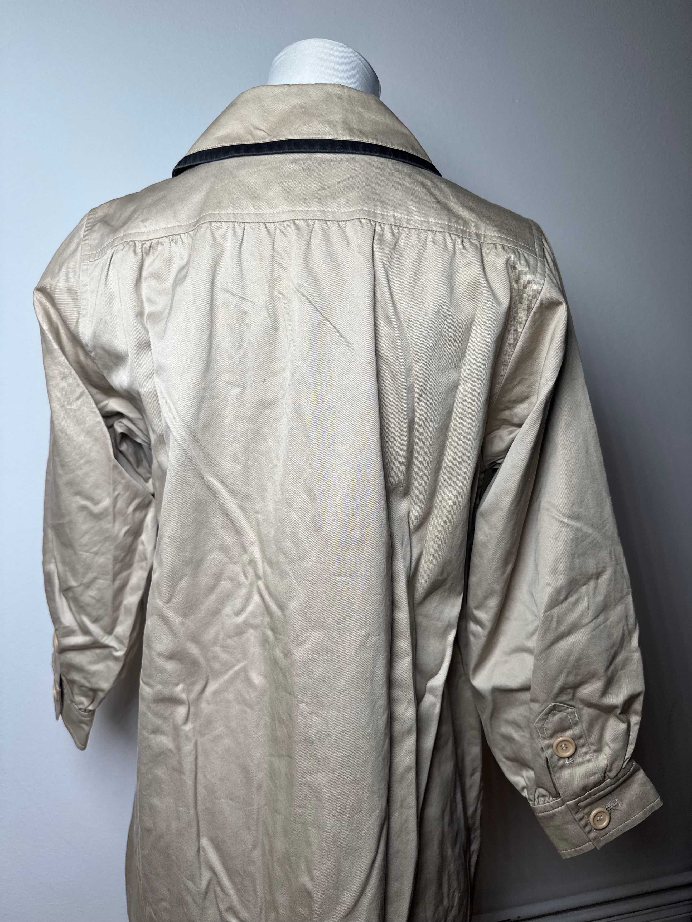 Other Vintage Yves Saint Laurent Canvas Trenchcoat Beige Black S Size S / US 4 / IT 40 - 15 Thumbnail