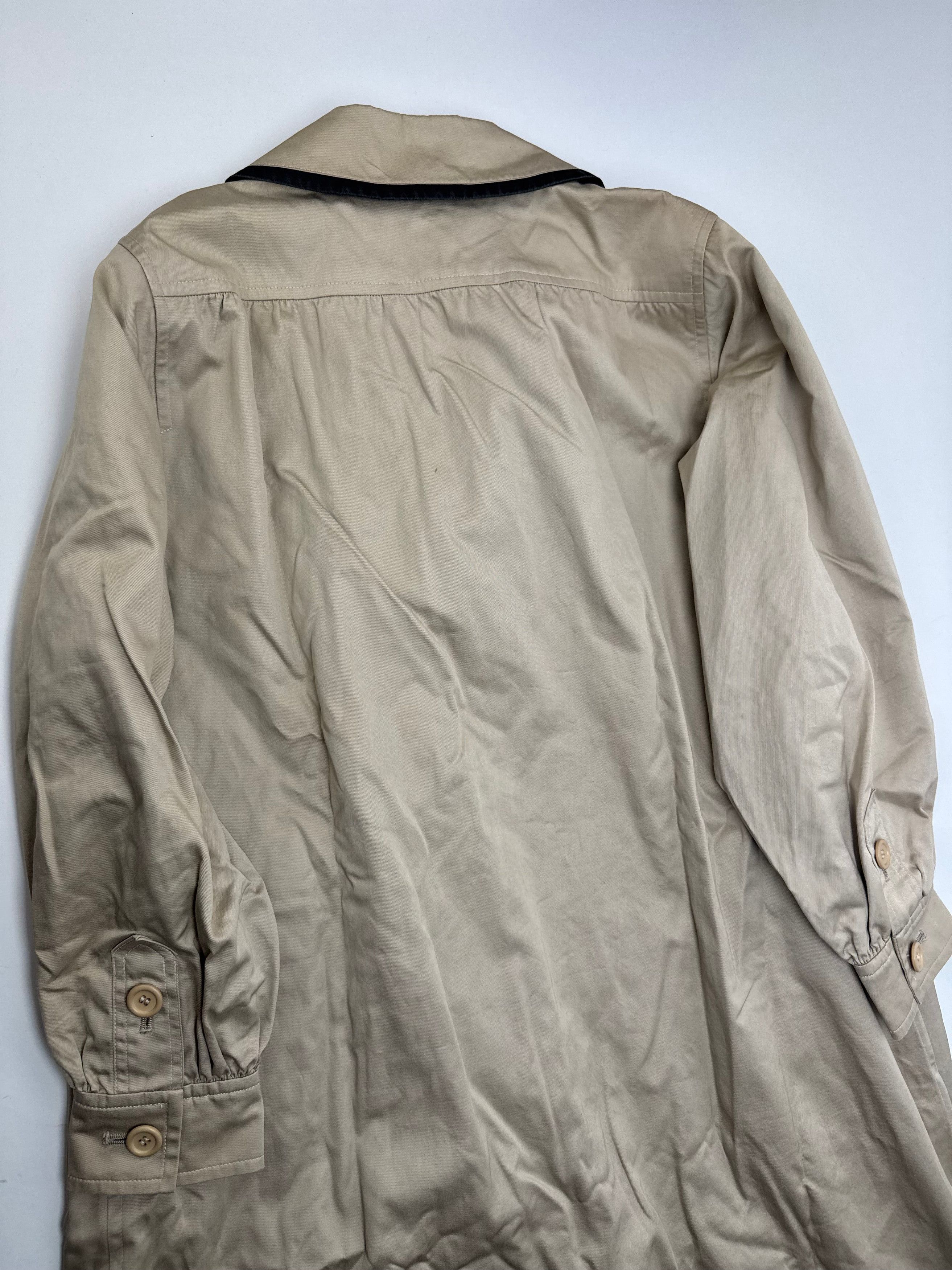 Other Vintage Yves Saint Laurent Canvas Trenchcoat Beige Black S Size S / US 4 / IT 40 - 10 Thumbnail