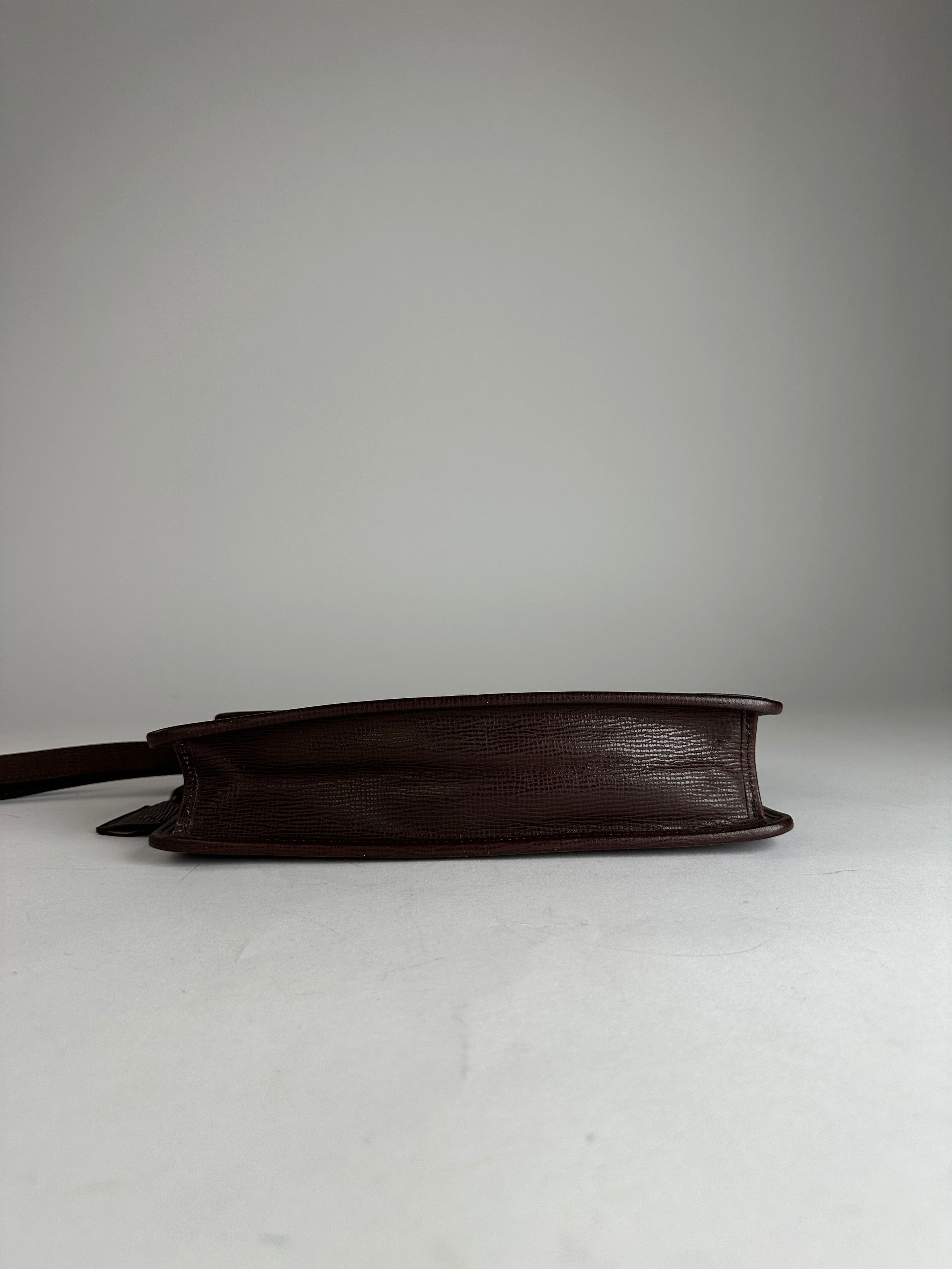 Celine Vintage Paris Leather Clutch Brown With Lock Size ONE SIZE - 6 Thumbnail