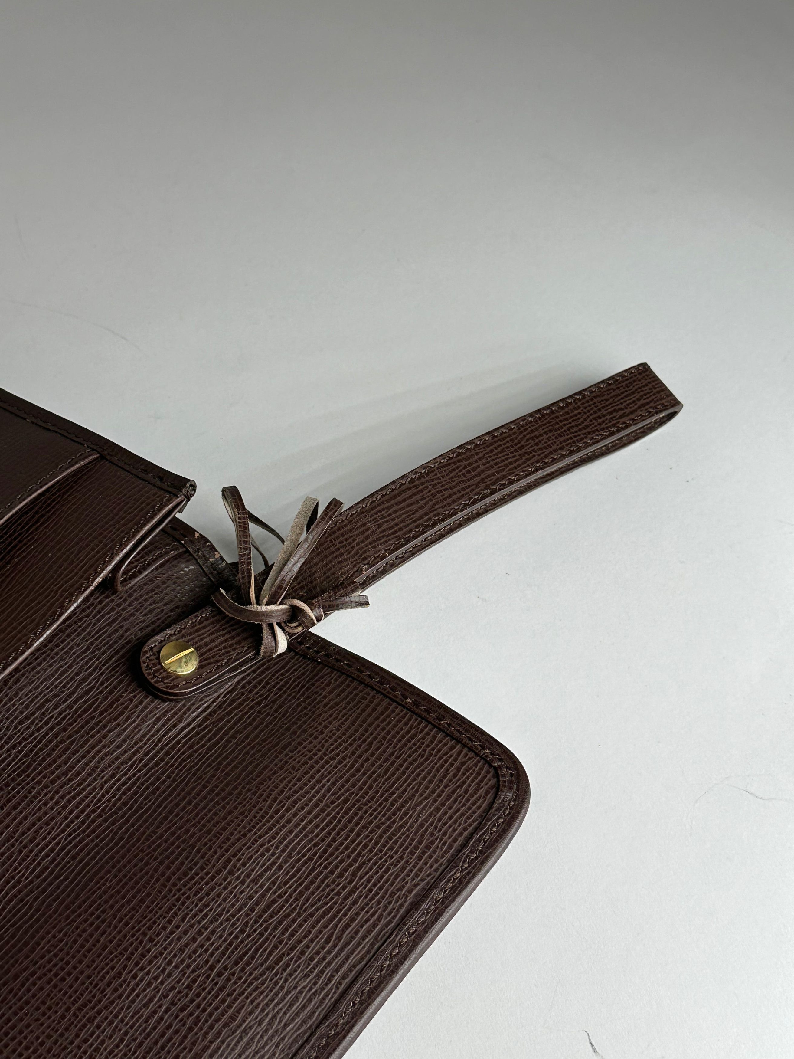Celine Vintage Paris Leather Clutch Brown With Lock Size ONE SIZE - 8 Thumbnail