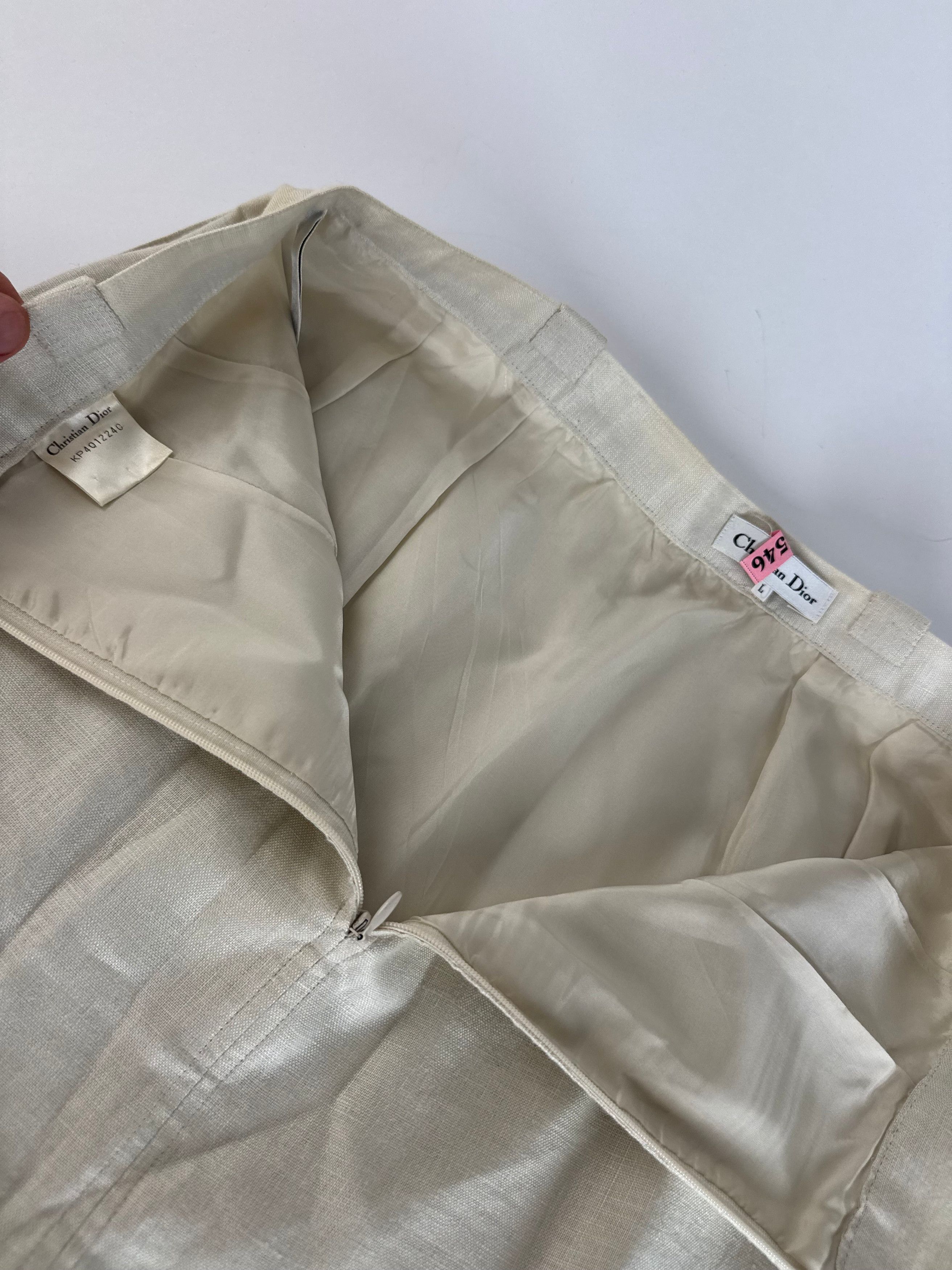 Dior Vintage Twin Set White Brown M/L Size S / US 4 / IT 40 - 13 Thumbnail