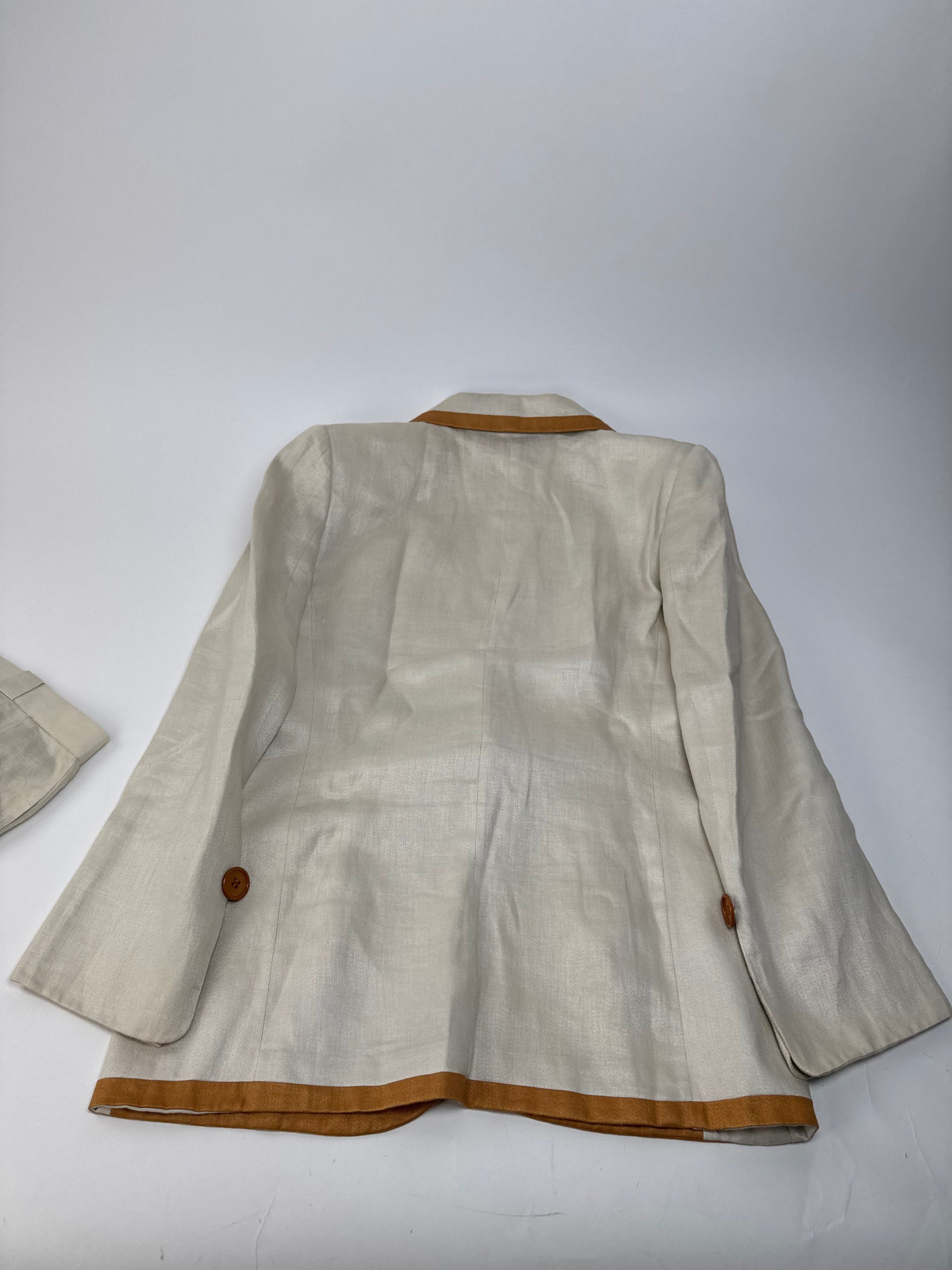Dior Vintage Twin Set White Brown M/L Size S / US 4 / IT 40 - 7 Thumbnail
