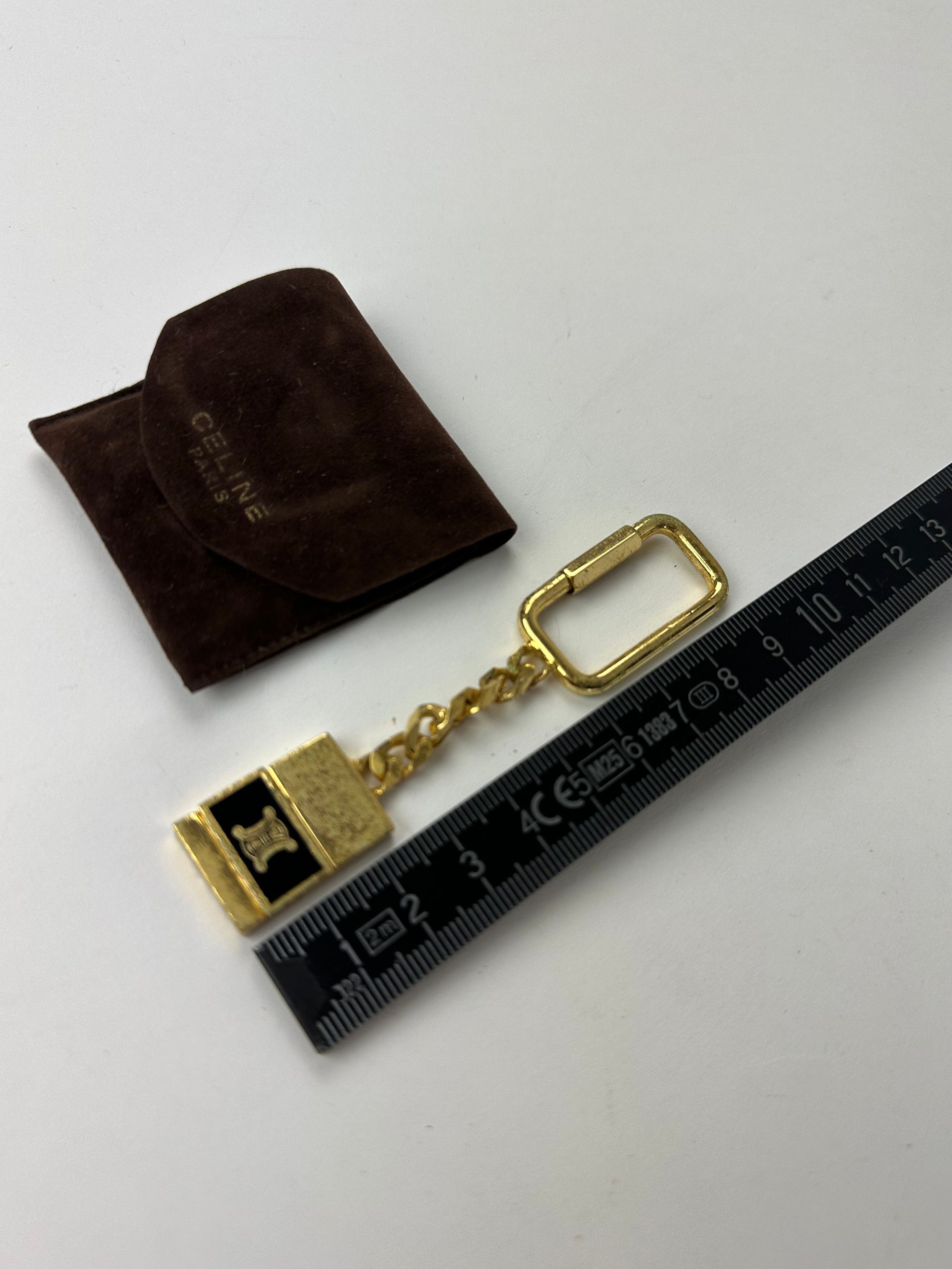 Celine Vintage Keychain / Pendant Gold Black Size ONE SIZE - 5 Thumbnail