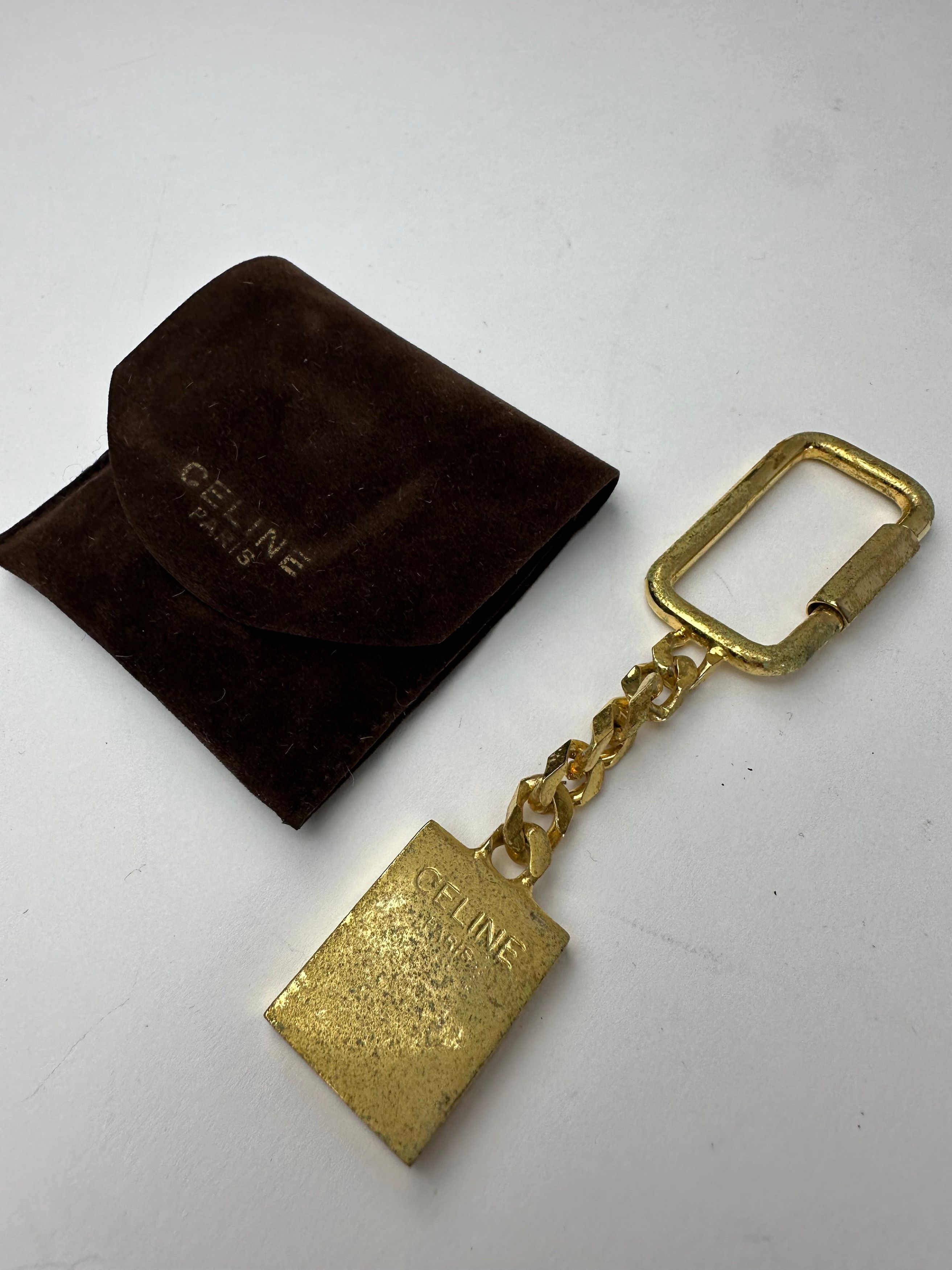 Celine Vintage Keychain / Pendant Gold Black Size ONE SIZE - 2 Thumbnail