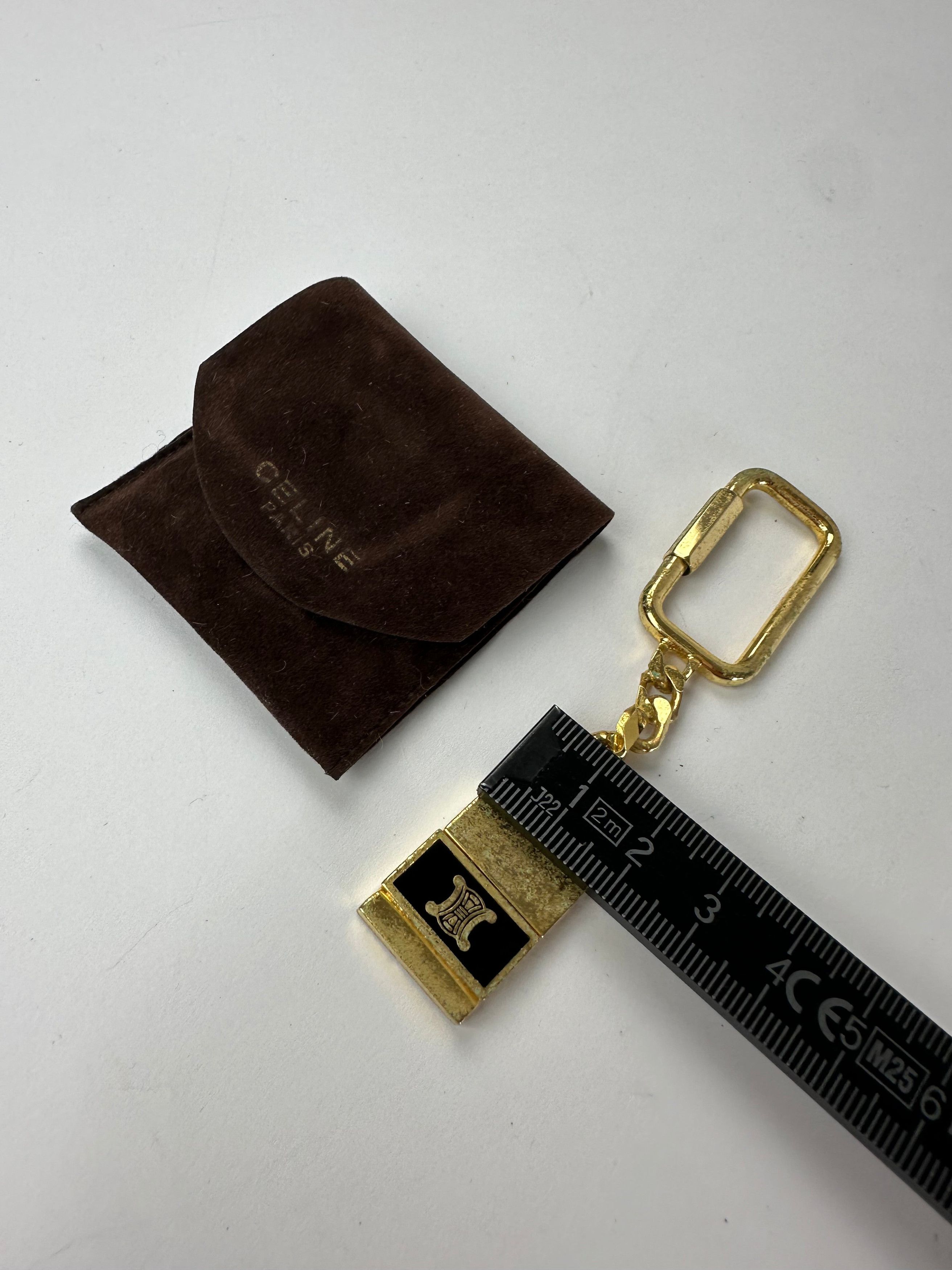 Celine Vintage Keychain / Pendant Gold Black Size ONE SIZE - 6 Thumbnail