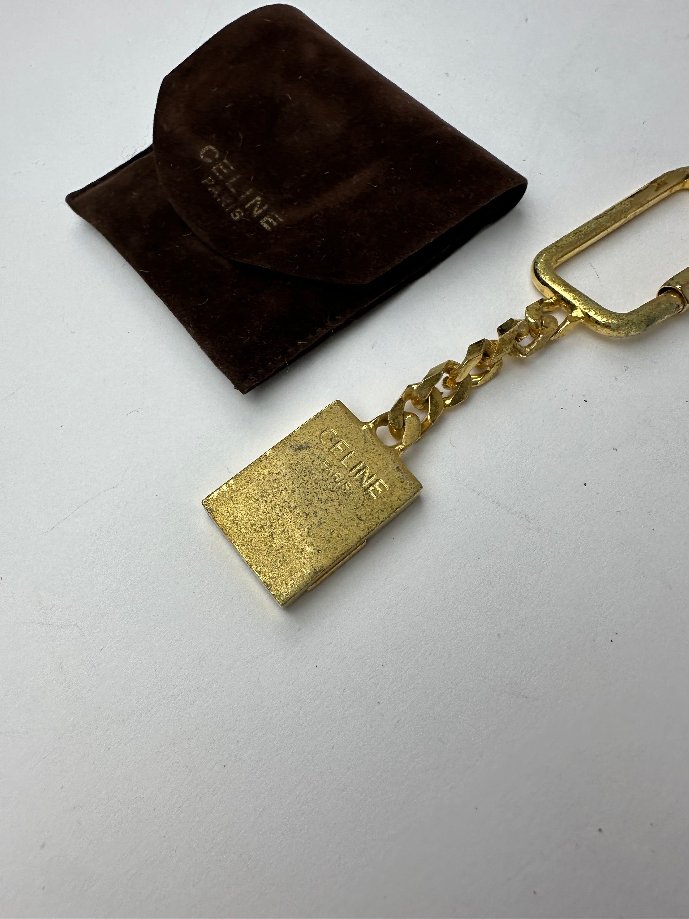 Celine Vintage Keychain / Pendant Gold Black Size ONE SIZE - 8 Thumbnail