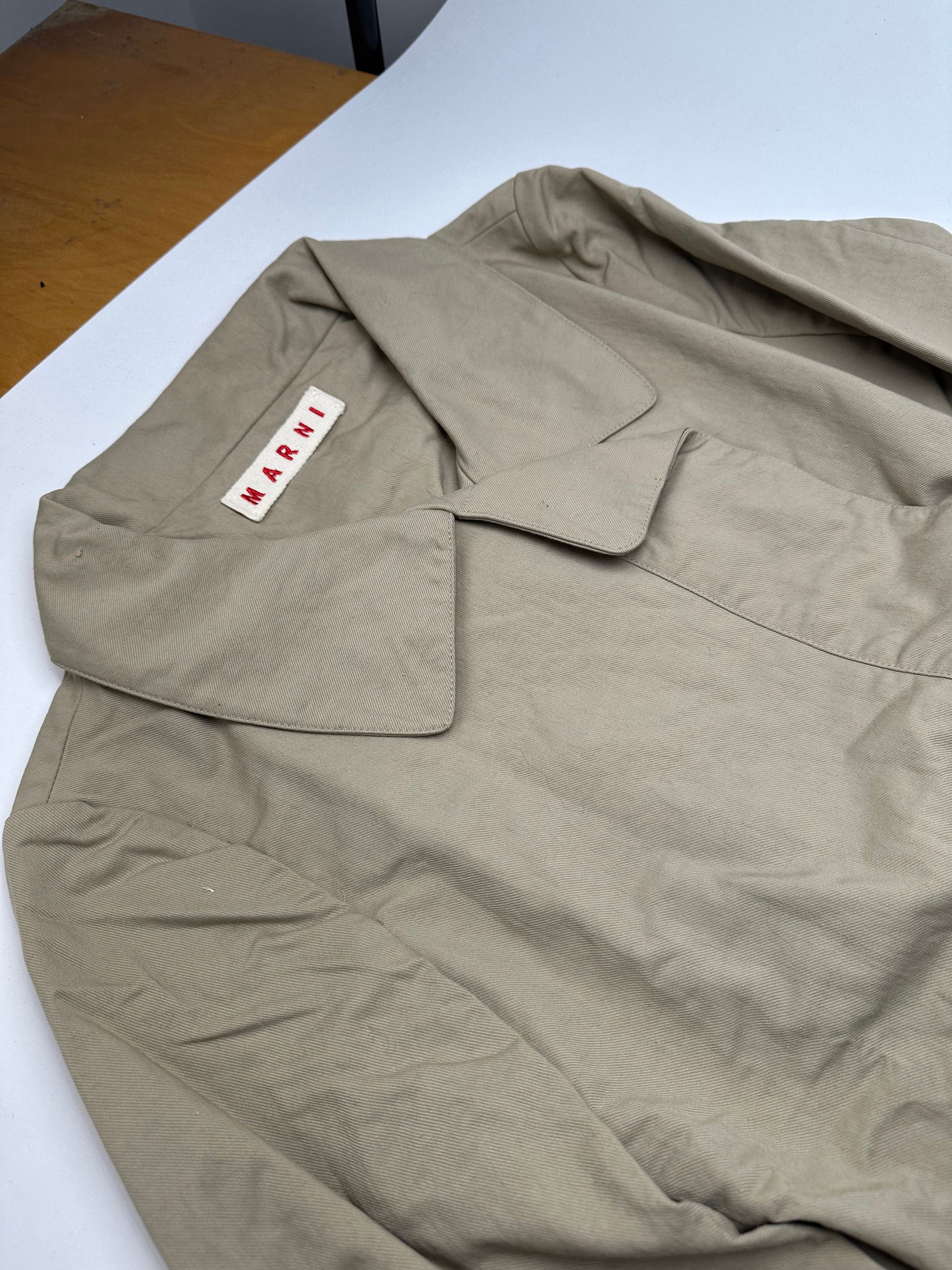 Marni Vintage Trenchcoat Beige L Size L / US 10 / IT 46 - 5 Thumbnail