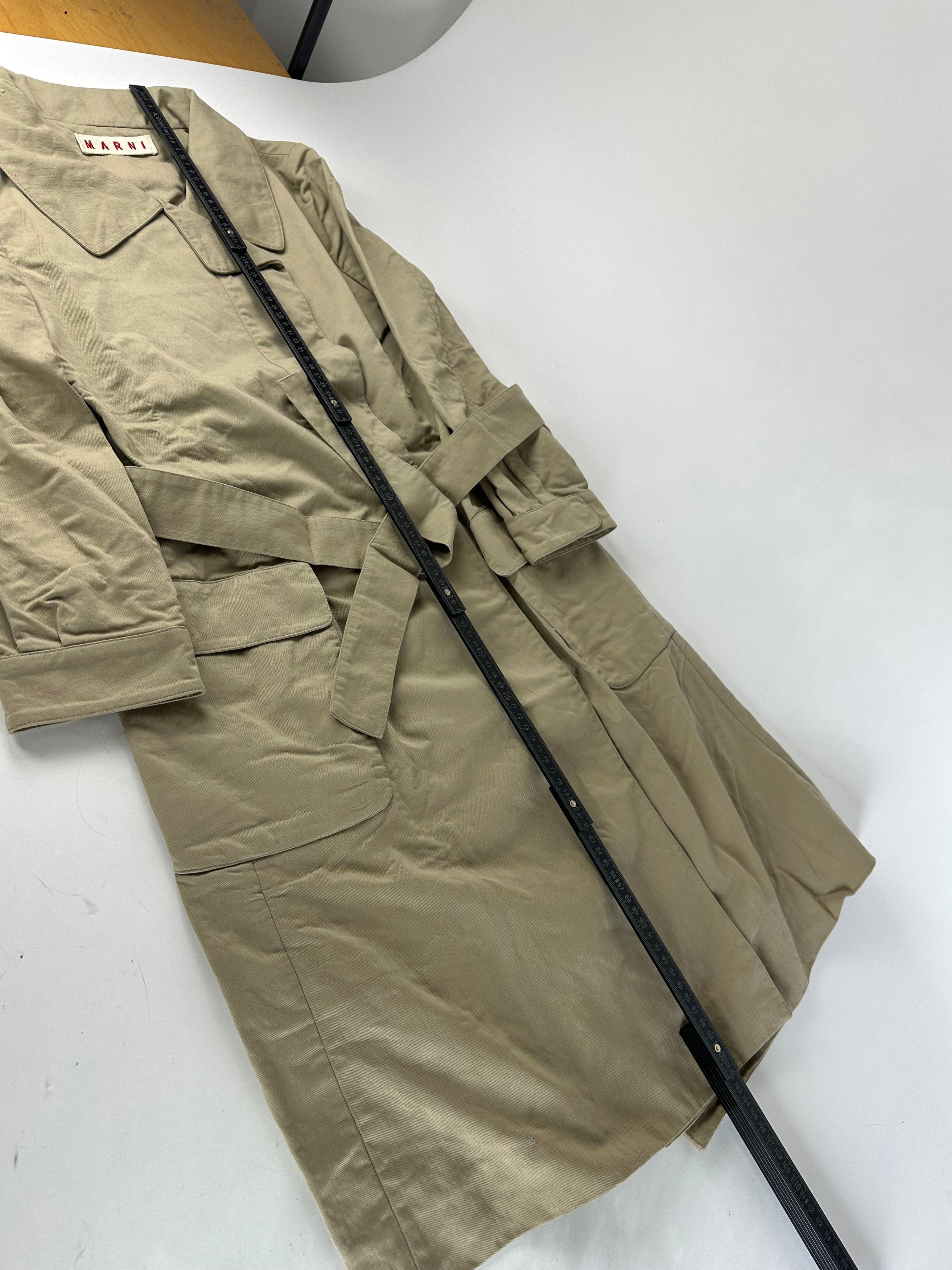 Marni Vintage Trenchcoat Beige L Size L / US 10 / IT 46 - 6 Thumbnail