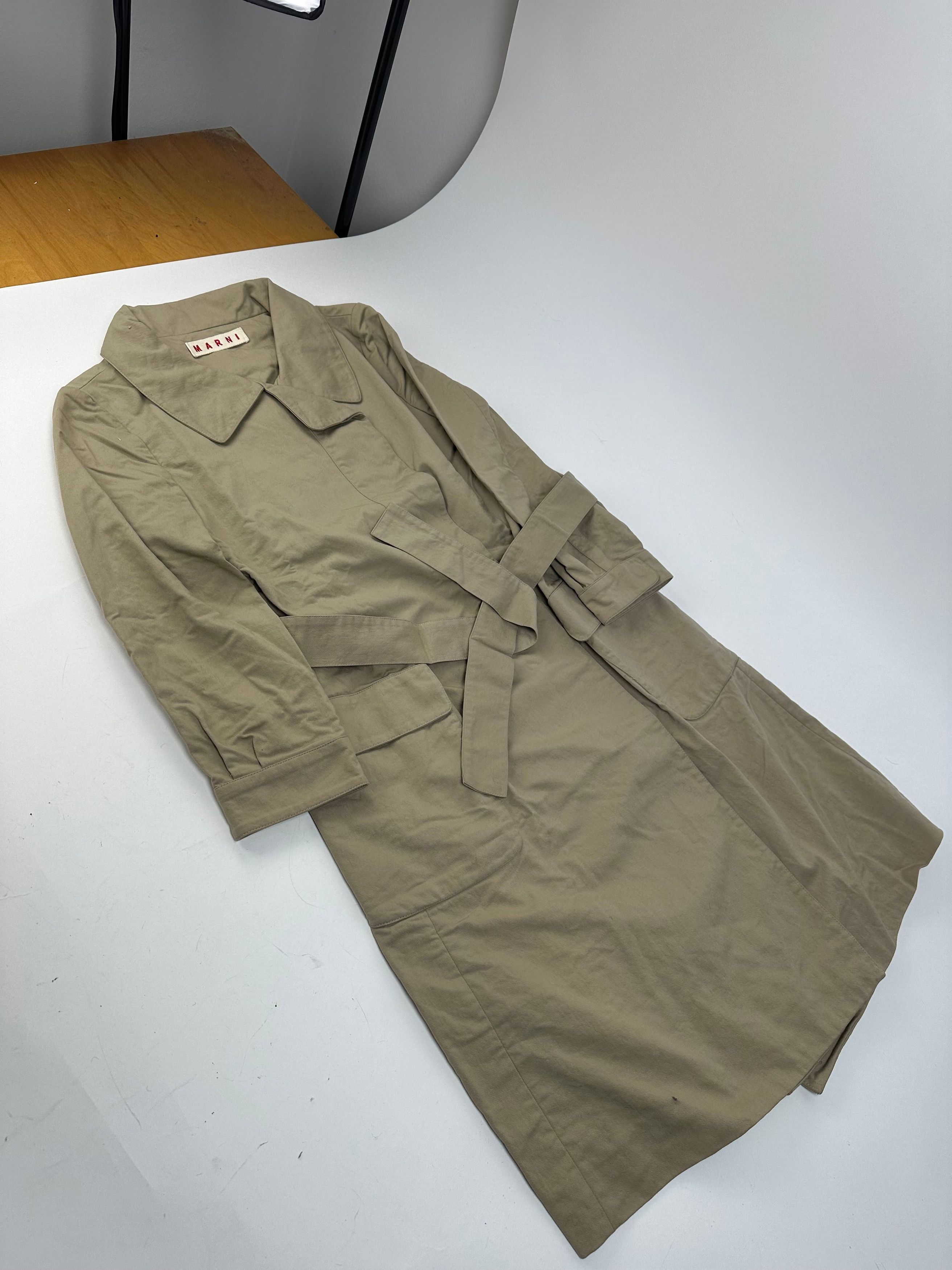 Marni Vintage Trenchcoat Beige L Size L / US 10 / IT 46 - 4 Thumbnail