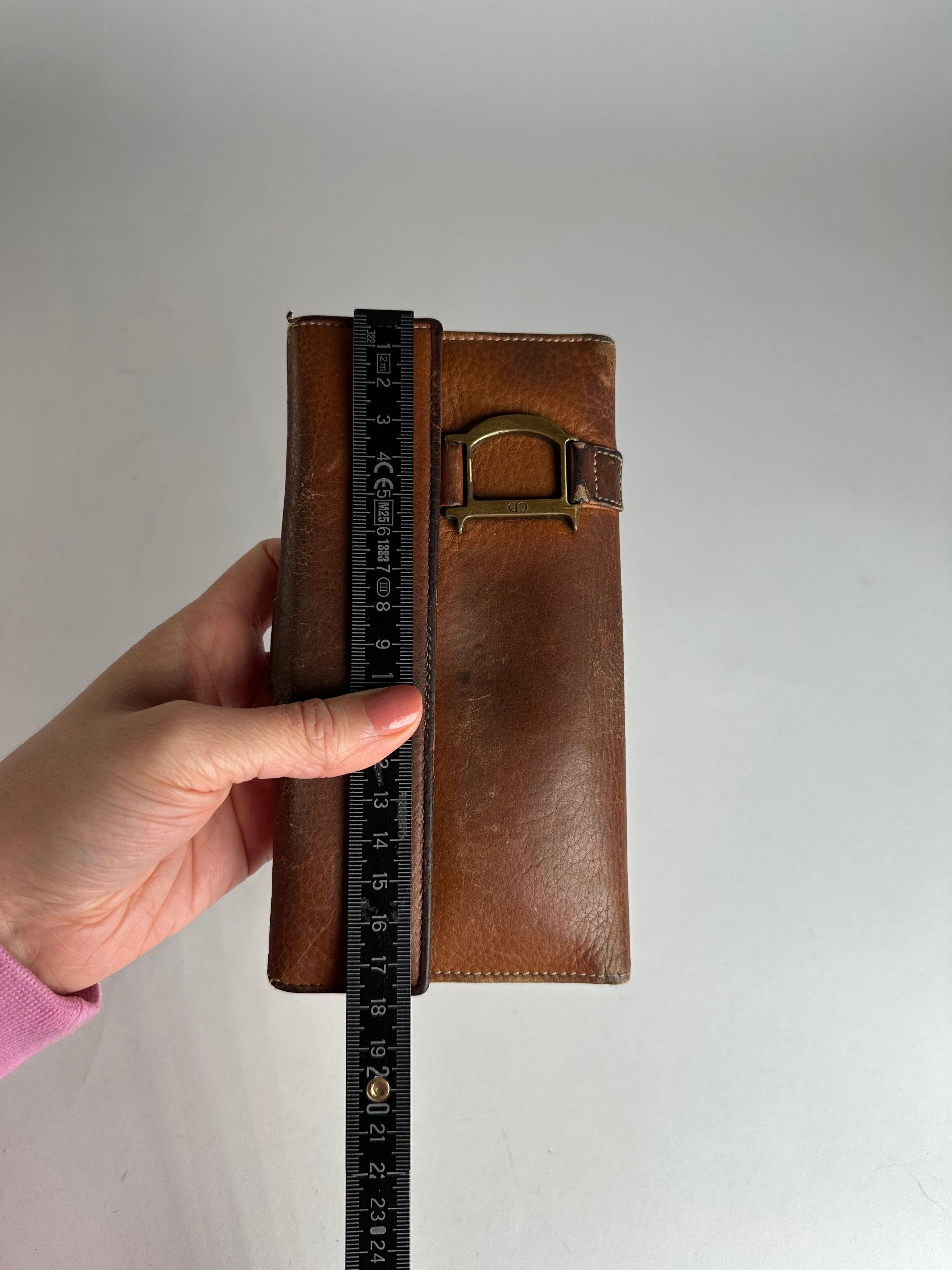 Dior Vintage Long Leather Wallet Brown Size ONE SIZE - 8 Thumbnail