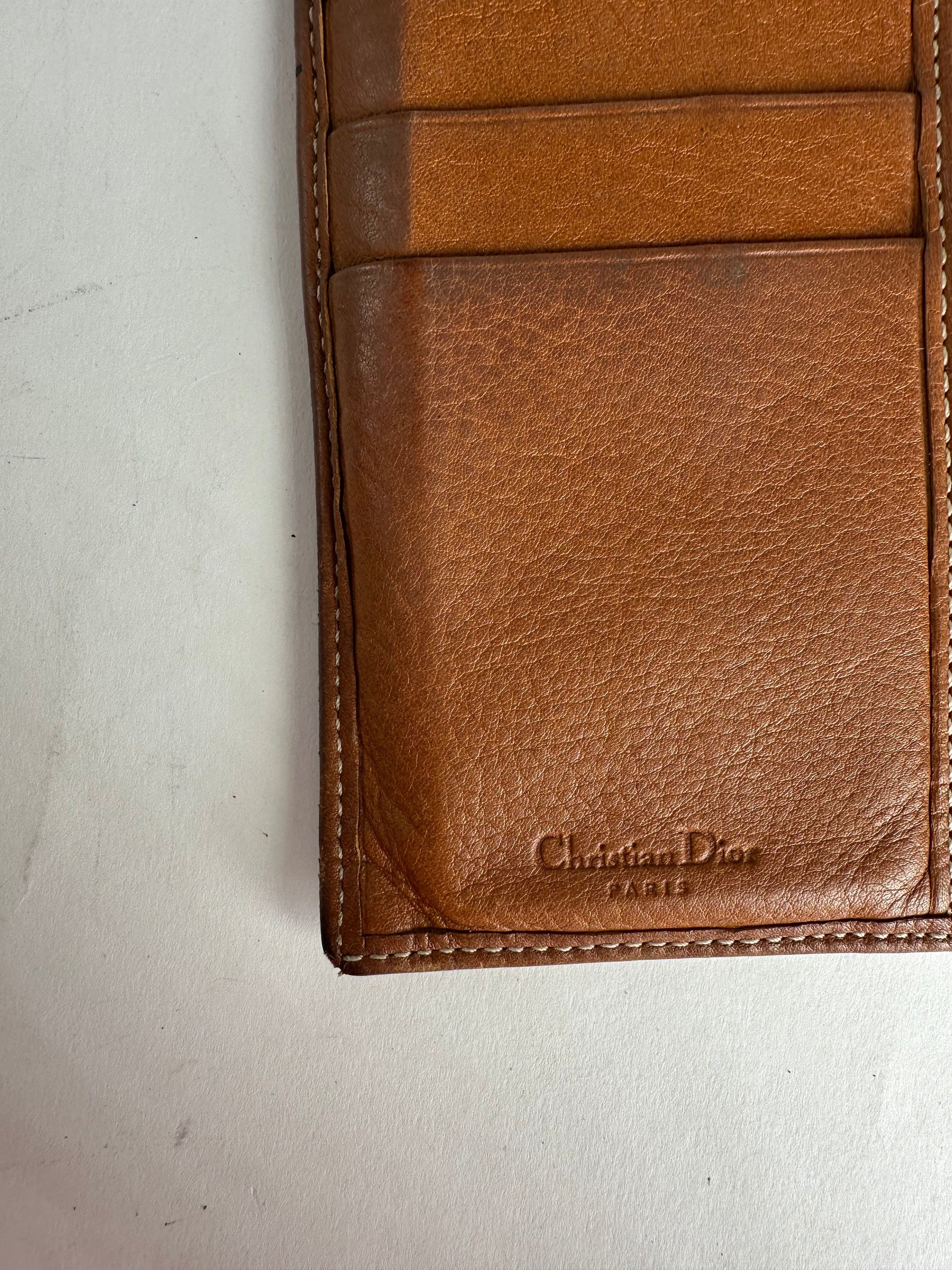 Dior Vintage Long Leather Wallet Brown Size ONE SIZE - 5 Thumbnail