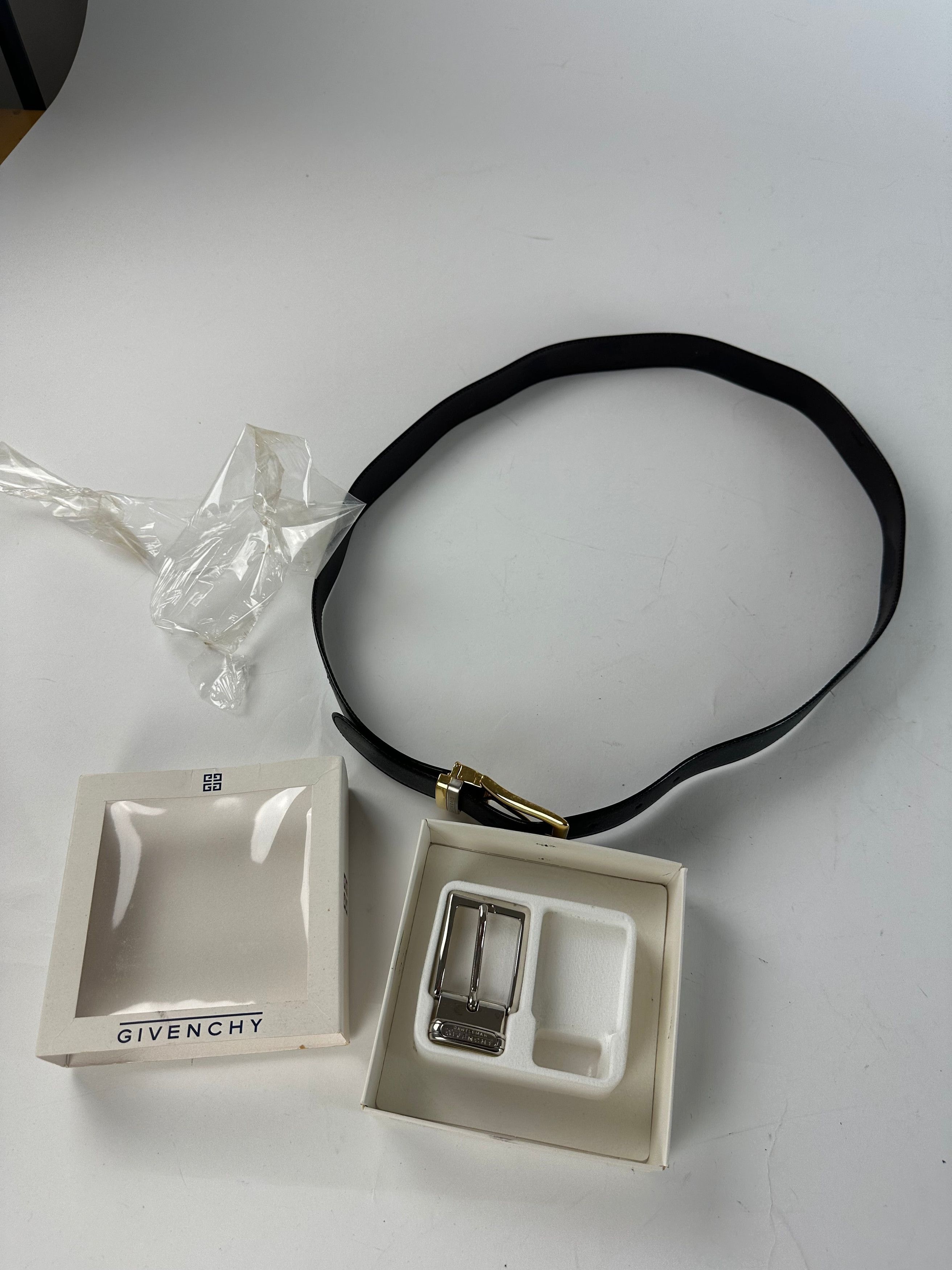 Givenchy Leather Belt Set Black New Size ONE SIZE - 2 Thumbnail