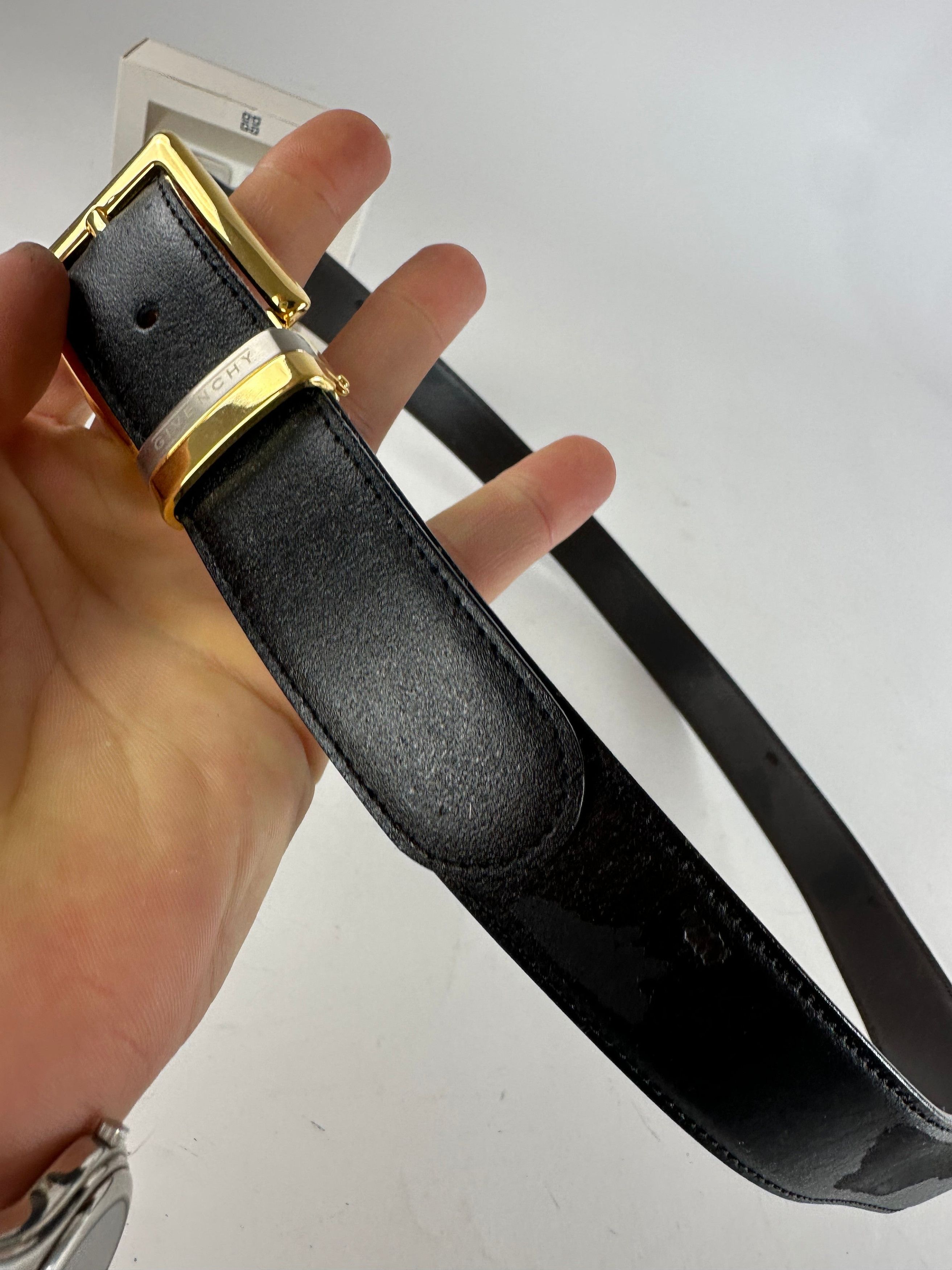 Givenchy Leather Belt Set Black New Size ONE SIZE - 6 Thumbnail
