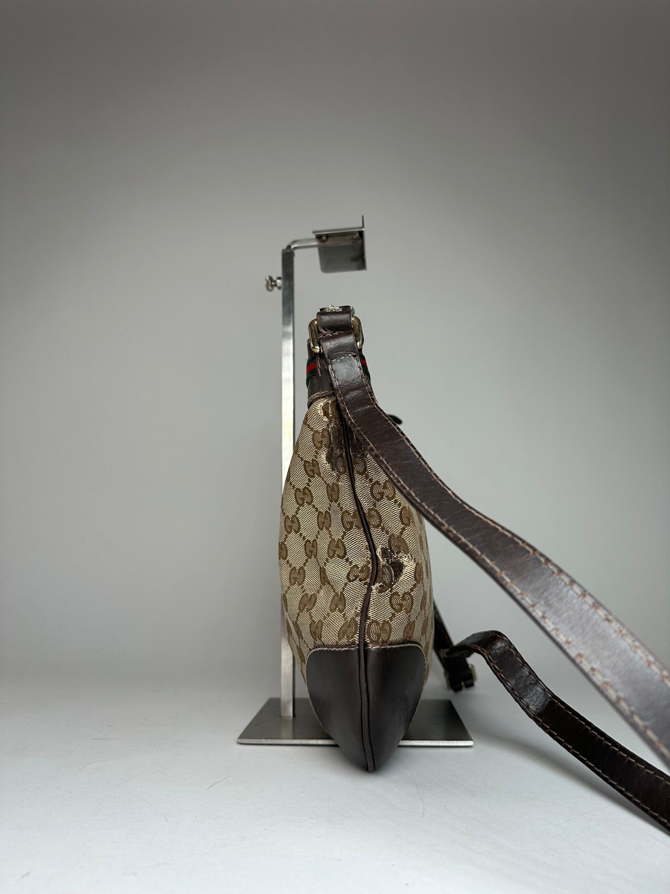Gucci Vintage Monogram Shoulder / Crossbody Bag Beige Brown Size ONE SIZE - 7 Thumbnail