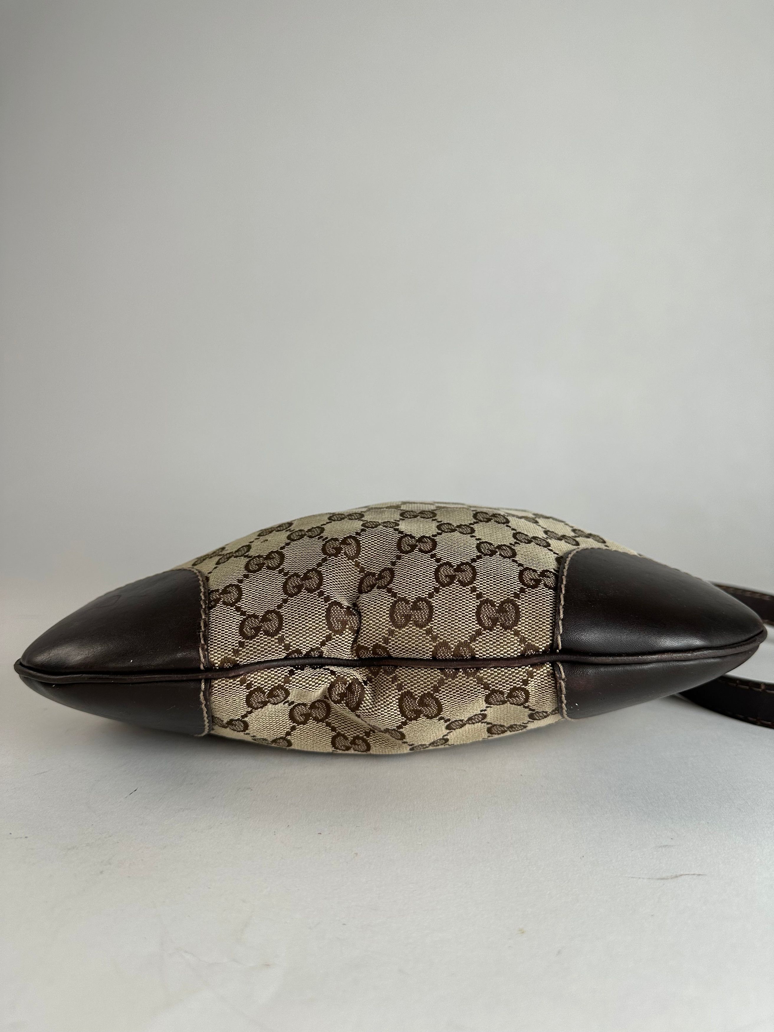 Gucci Vintage Monogram Shoulder / Crossbody Bag Beige Brown Size ONE SIZE - 13 Thumbnail