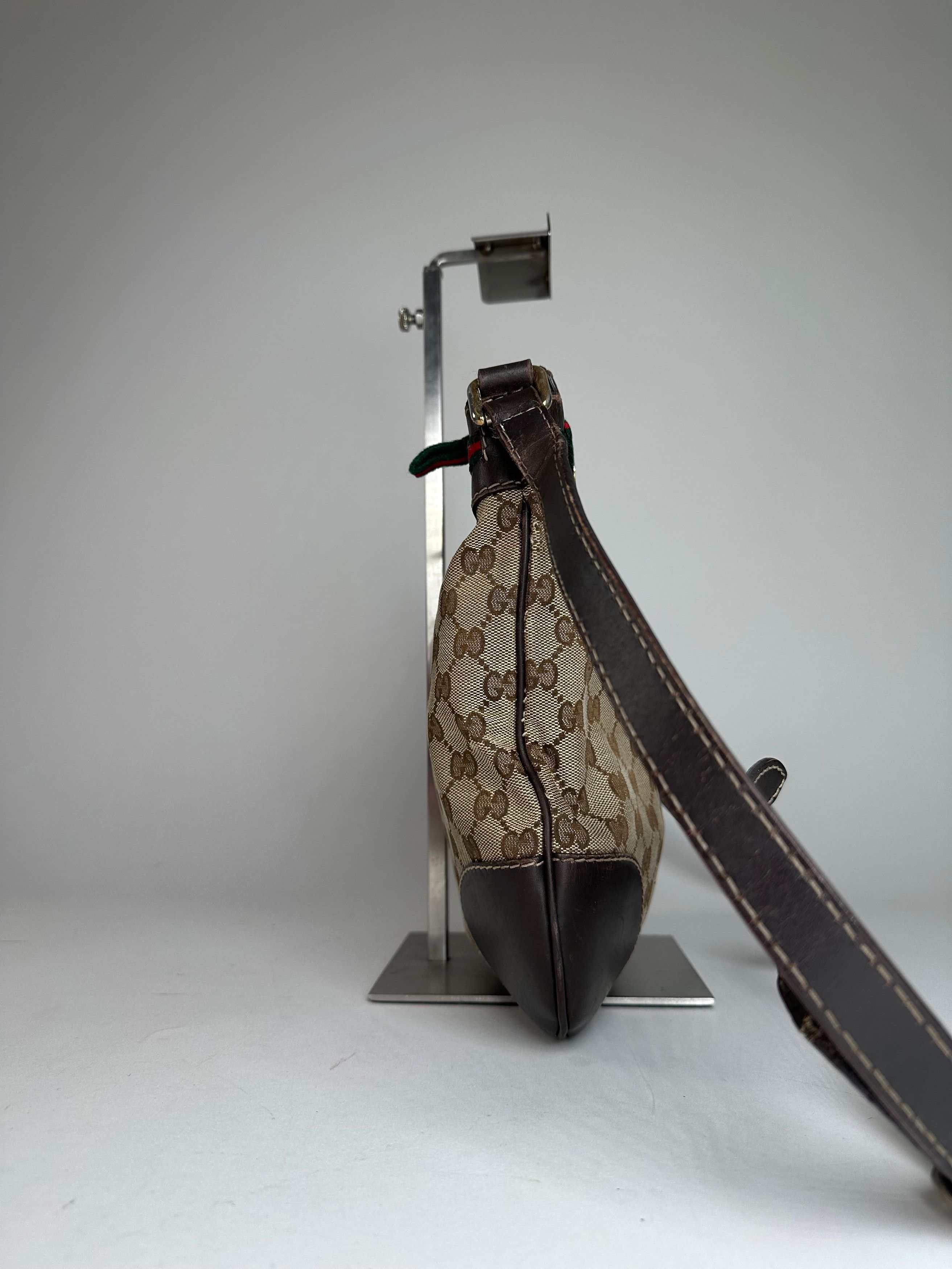 Gucci Vintage Monogram Shoulder / Crossbody Bag Beige Brown Size ONE SIZE - 9 Thumbnail