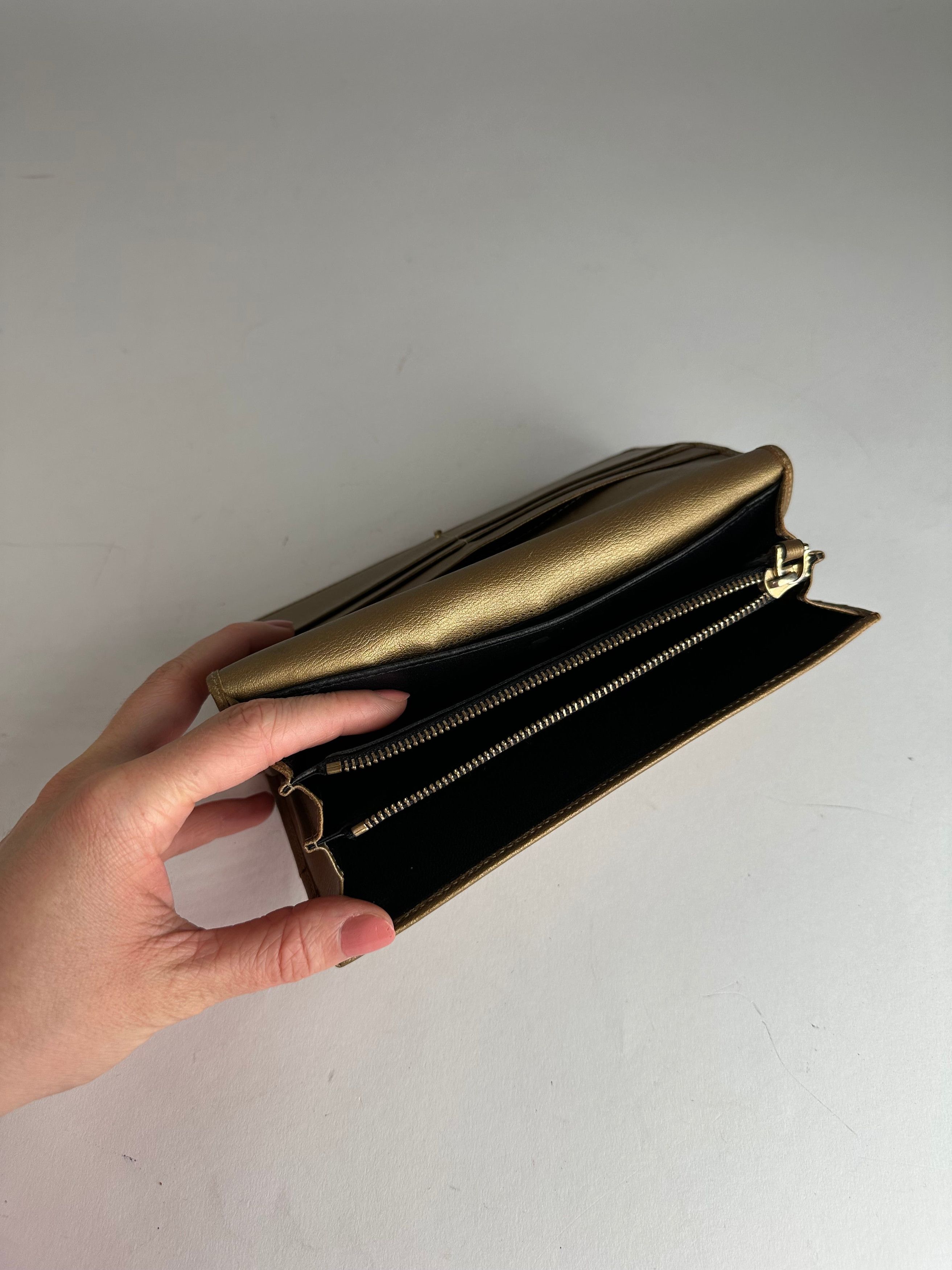Loewe Vintage Madrid Leather Long Wallet Golden Size ONE SIZE - 4 Thumbnail