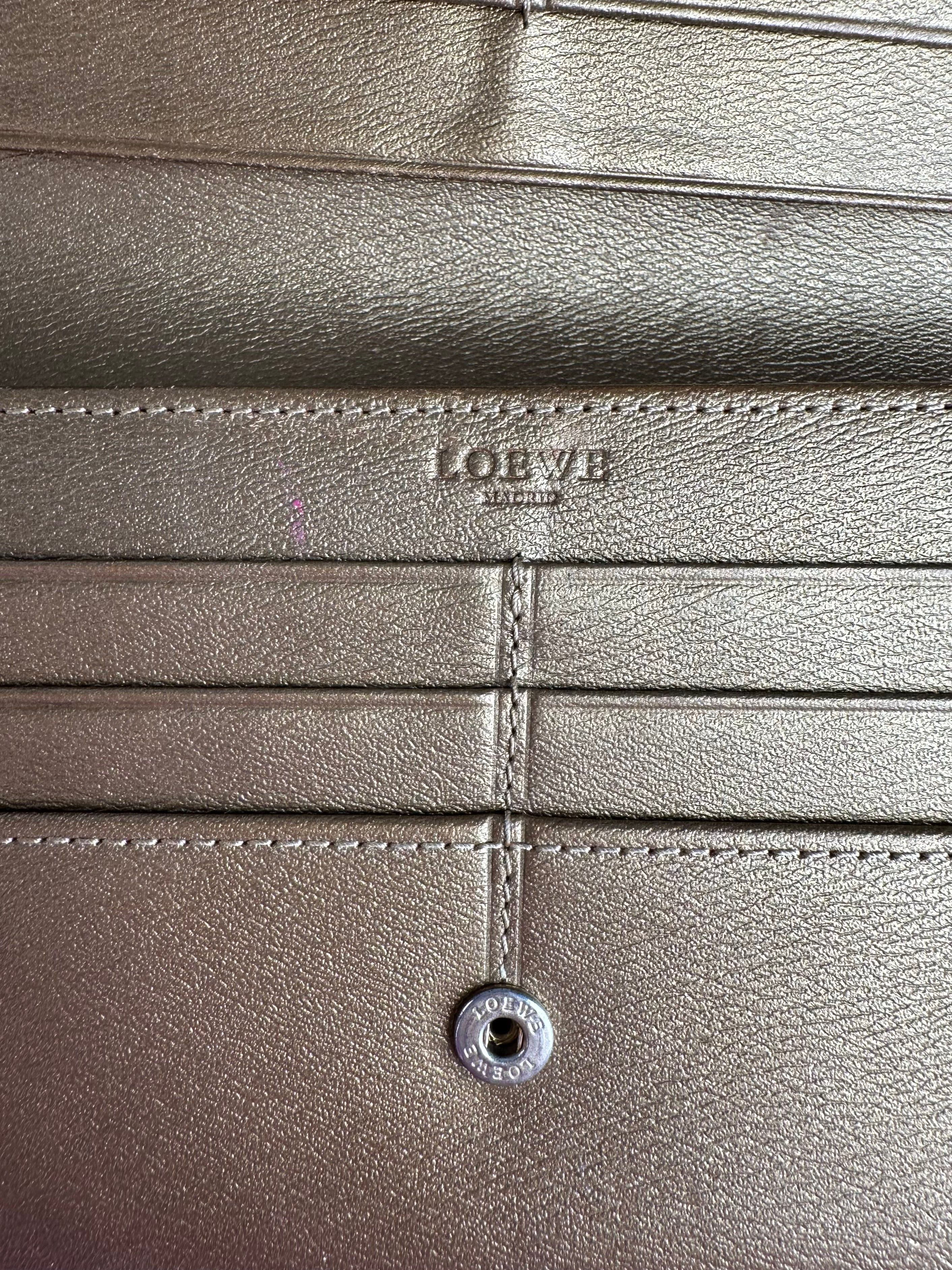 Loewe Vintage Madrid Leather Long Wallet Golden Size ONE SIZE - 5 Thumbnail