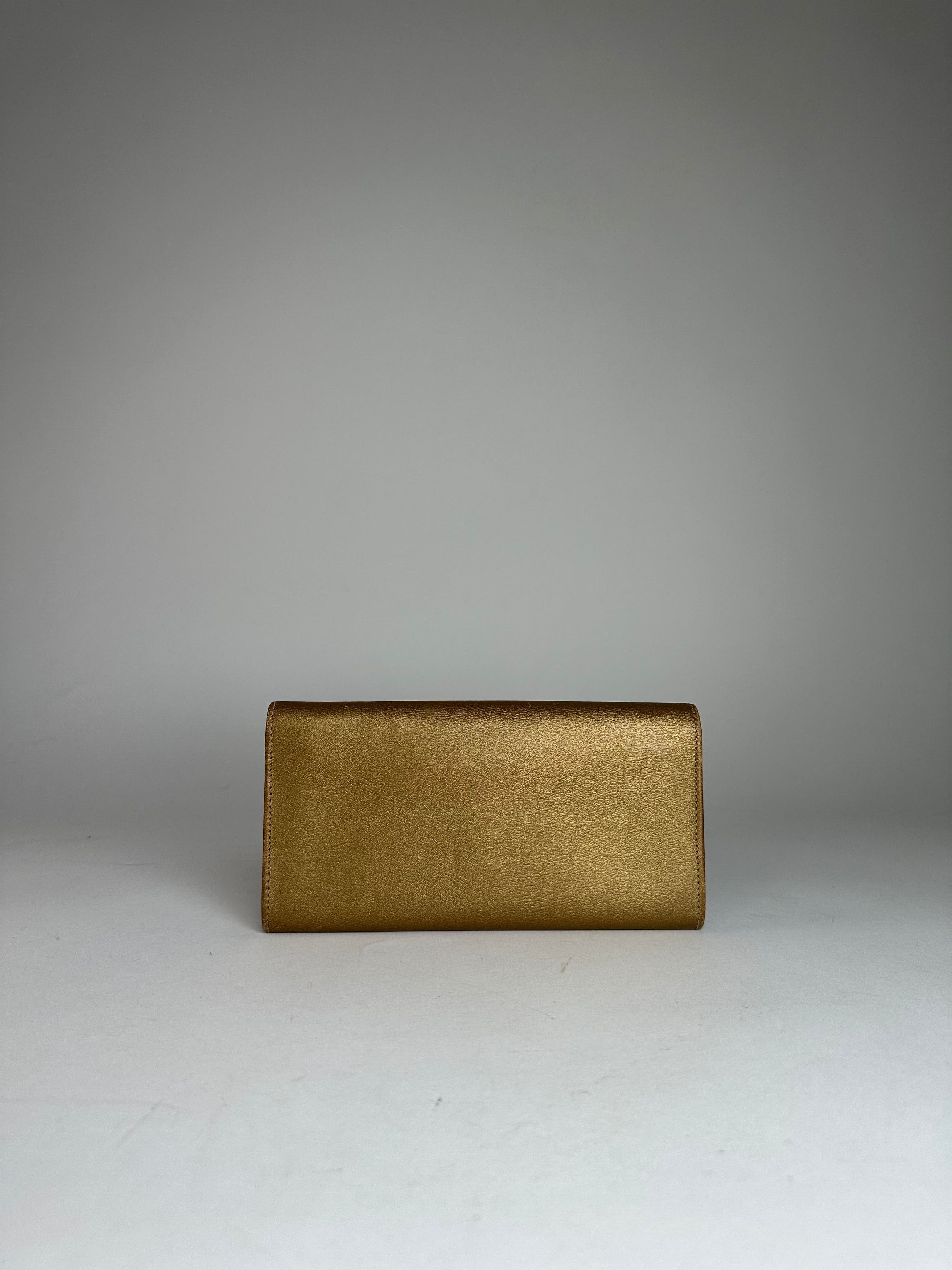 Loewe Vintage Madrid Leather Long Wallet Golden Size ONE SIZE - 2 Thumbnail