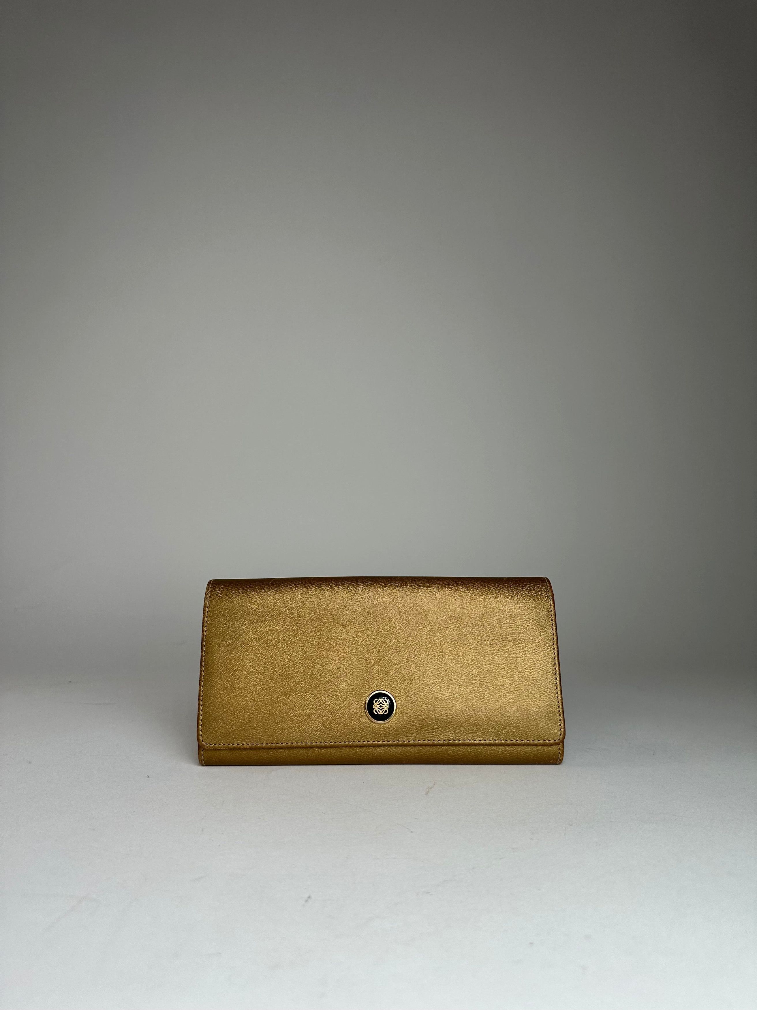 Loewe Vintage Madrid Leather Long Wallet Golden Size ONE SIZE - 9 Thumbnail