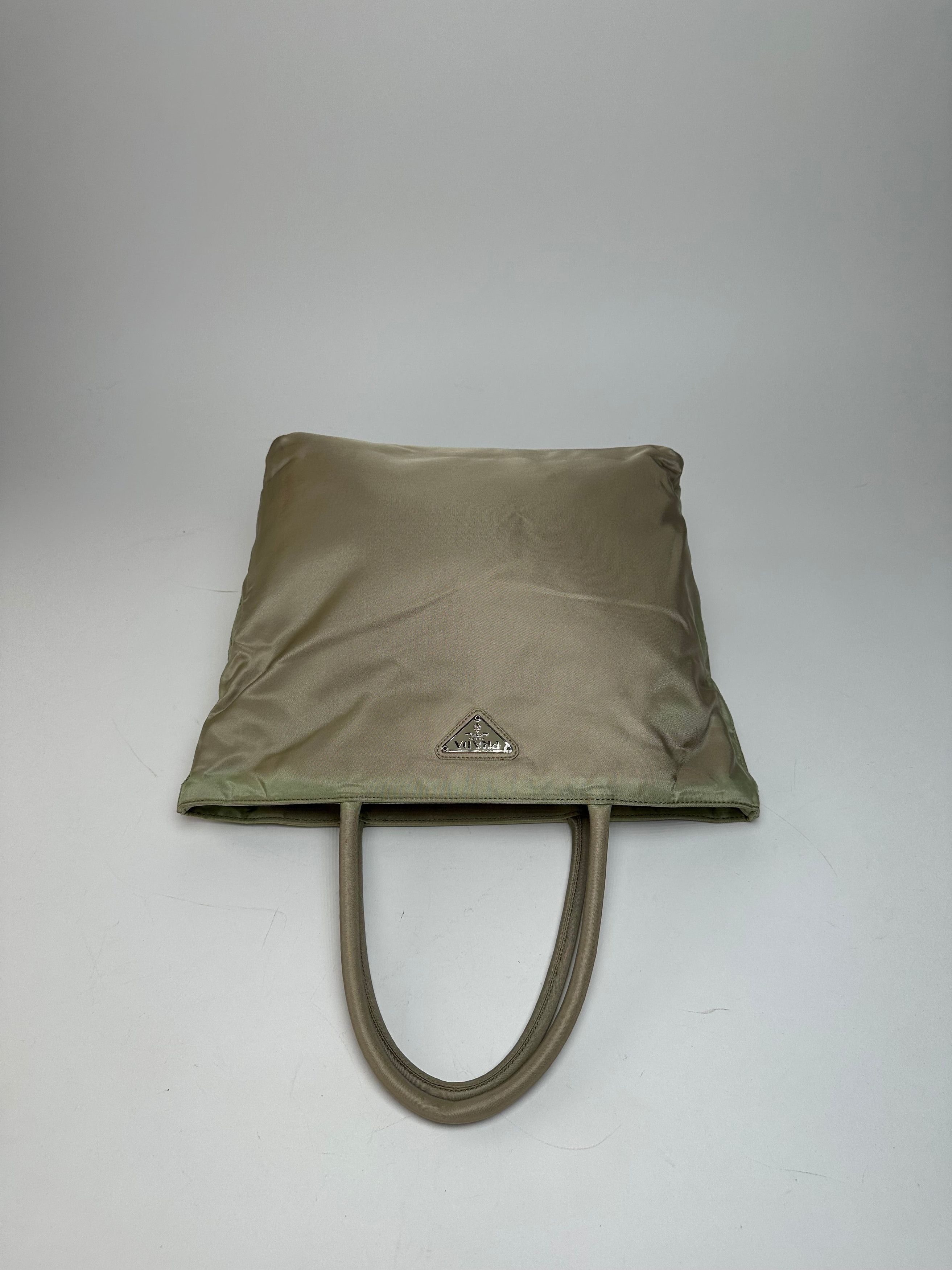 Prada Vintage Polyester Handbag Grey Size ONE SIZE - 7 Thumbnail