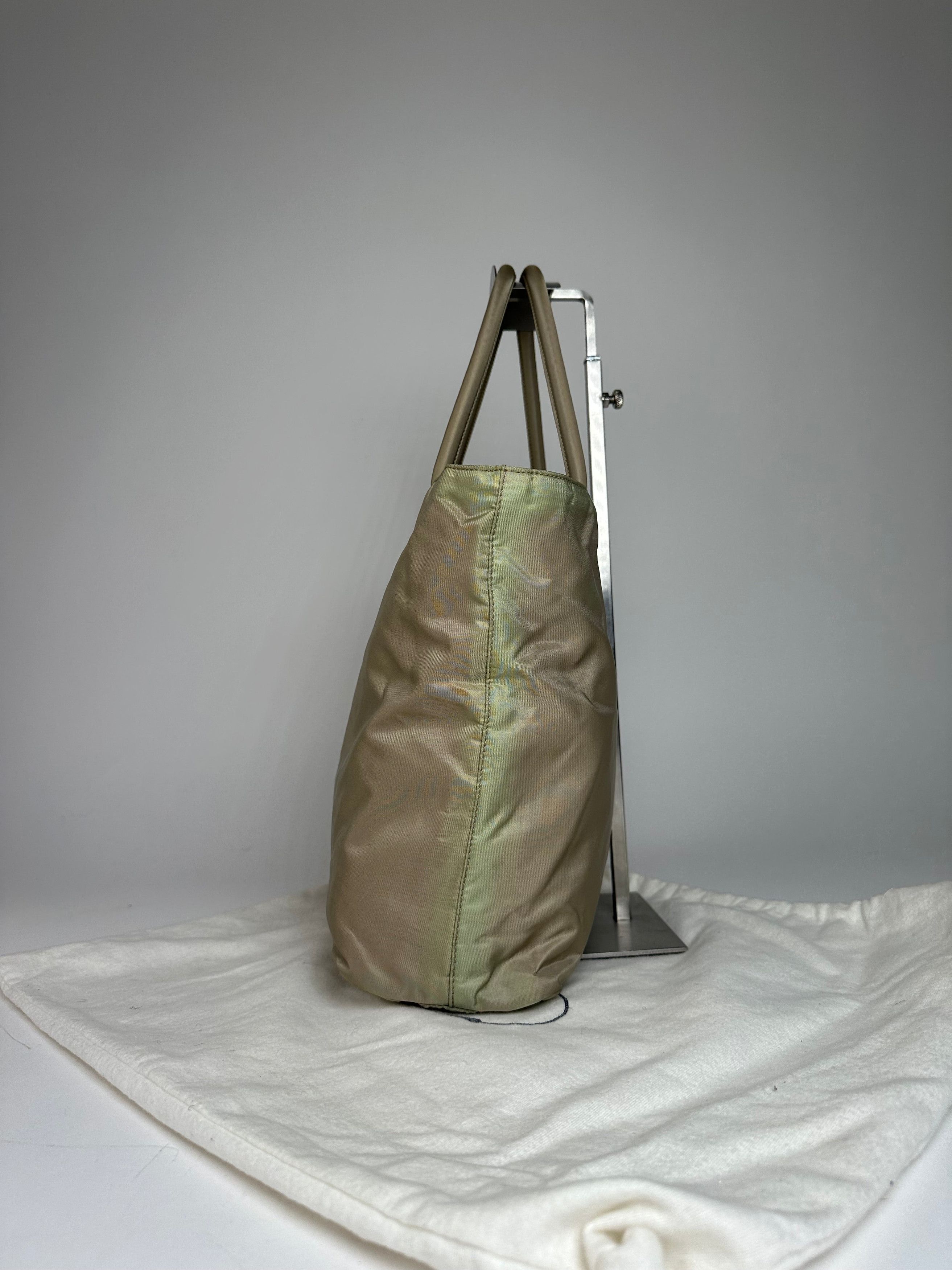 Prada Vintage Polyester Handbag Grey Size ONE SIZE - 3 Thumbnail