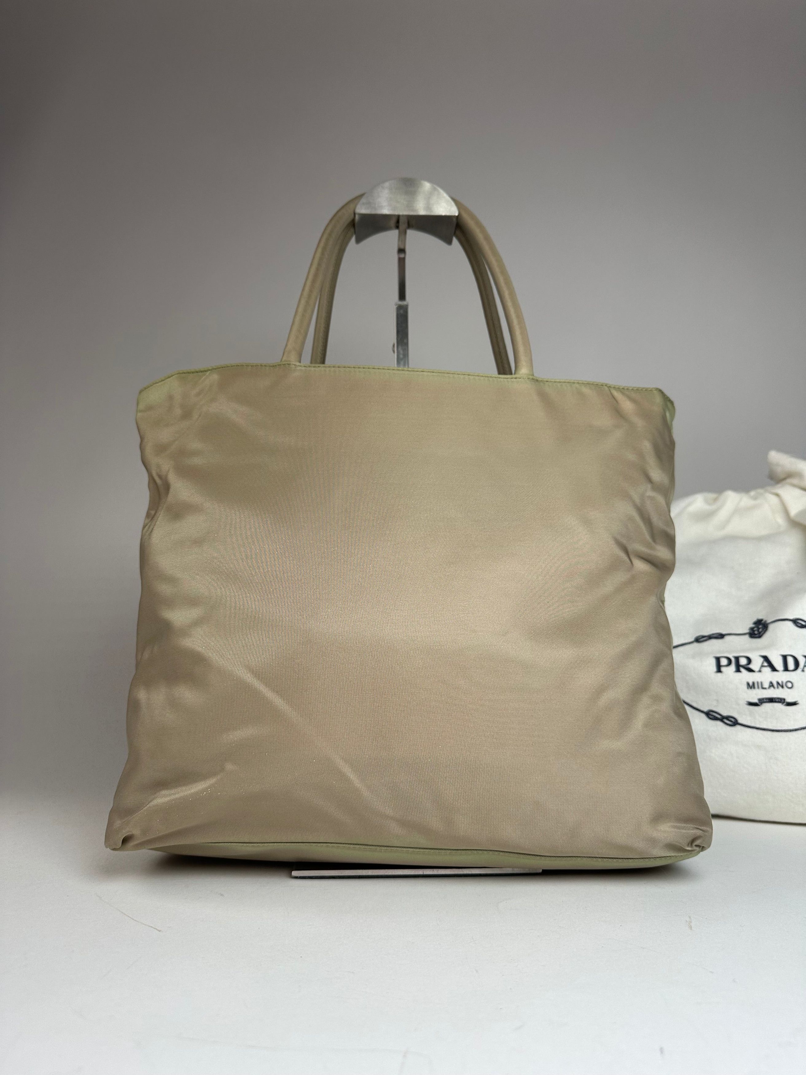 Prada Vintage Polyester Handbag Grey Size ONE SIZE - 13 Thumbnail