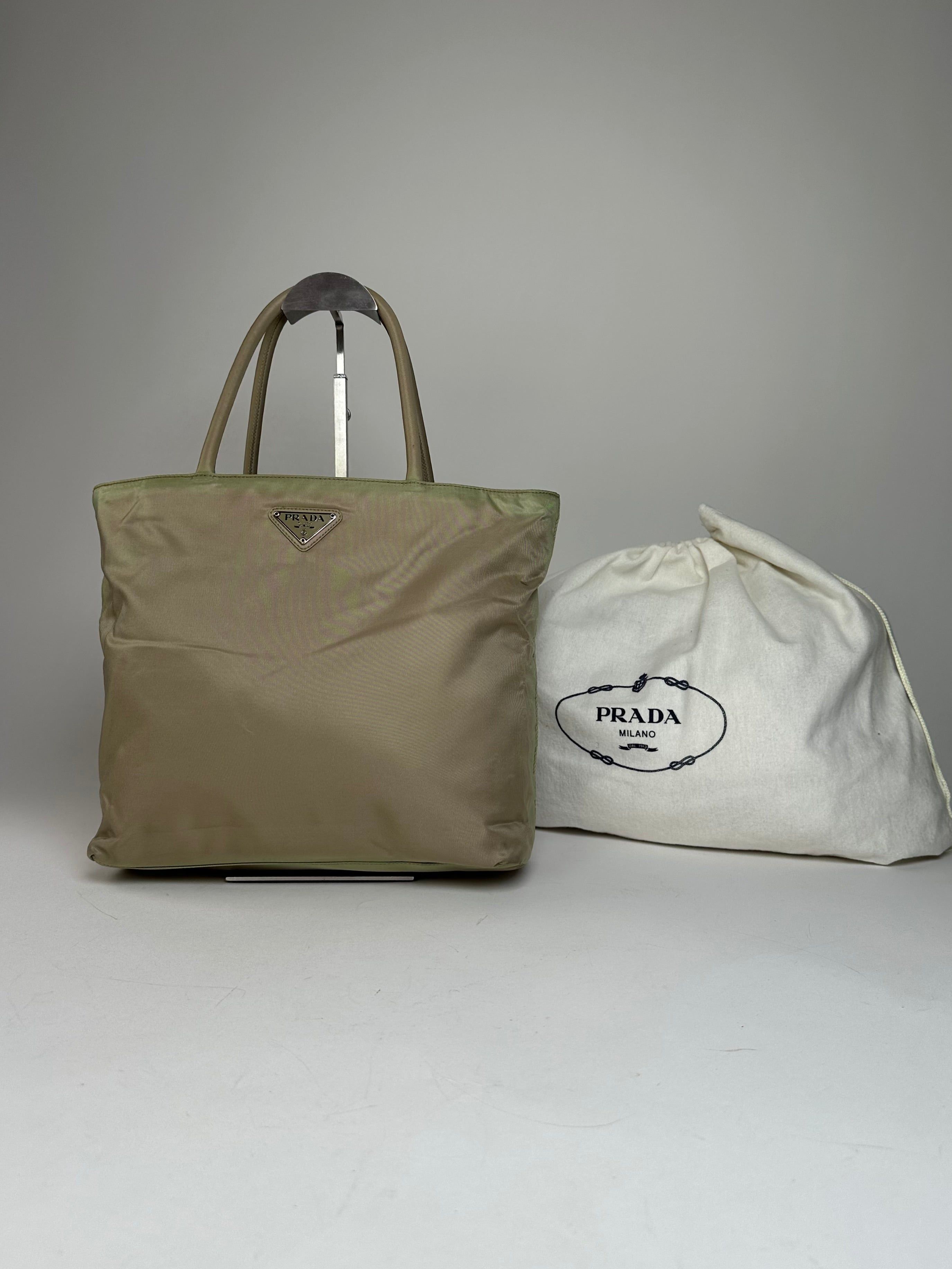 Prada Vintage Polyester Handbag Grey Size ONE SIZE - 12 Thumbnail