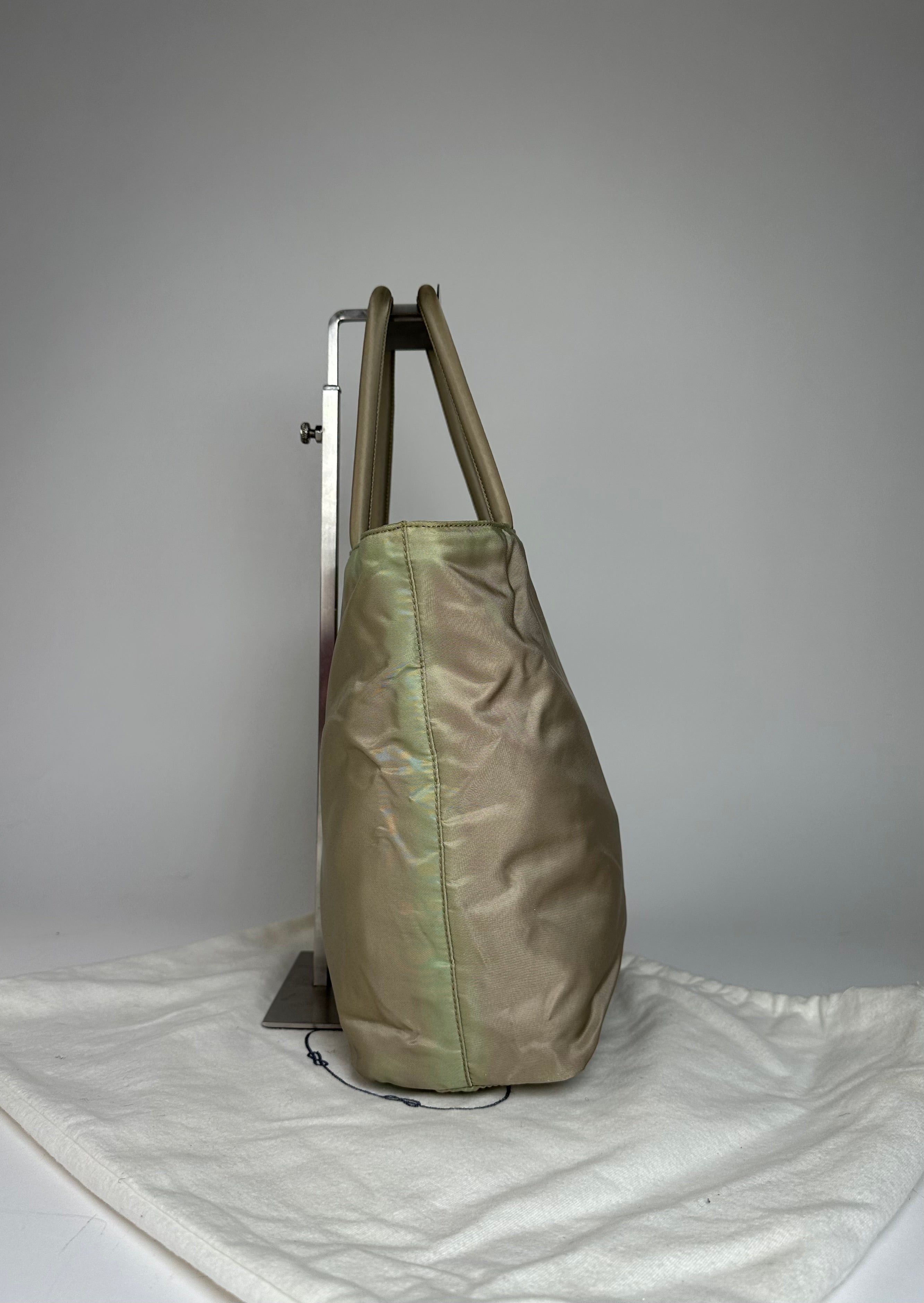 Prada Vintage Polyester Handbag Grey Size ONE SIZE - 6 Thumbnail