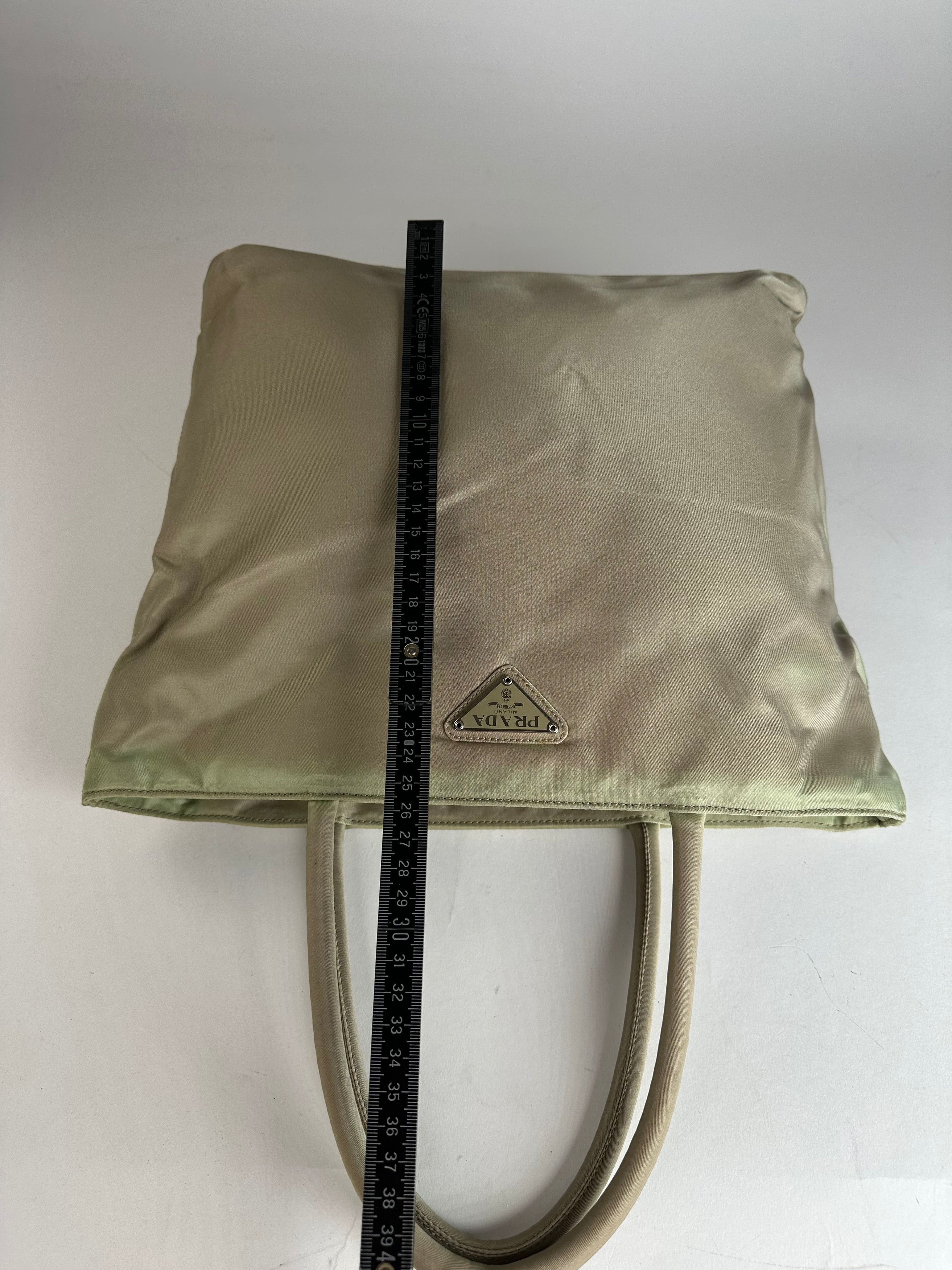 Prada Vintage Polyester Handbag Grey Size ONE SIZE - 10 Thumbnail