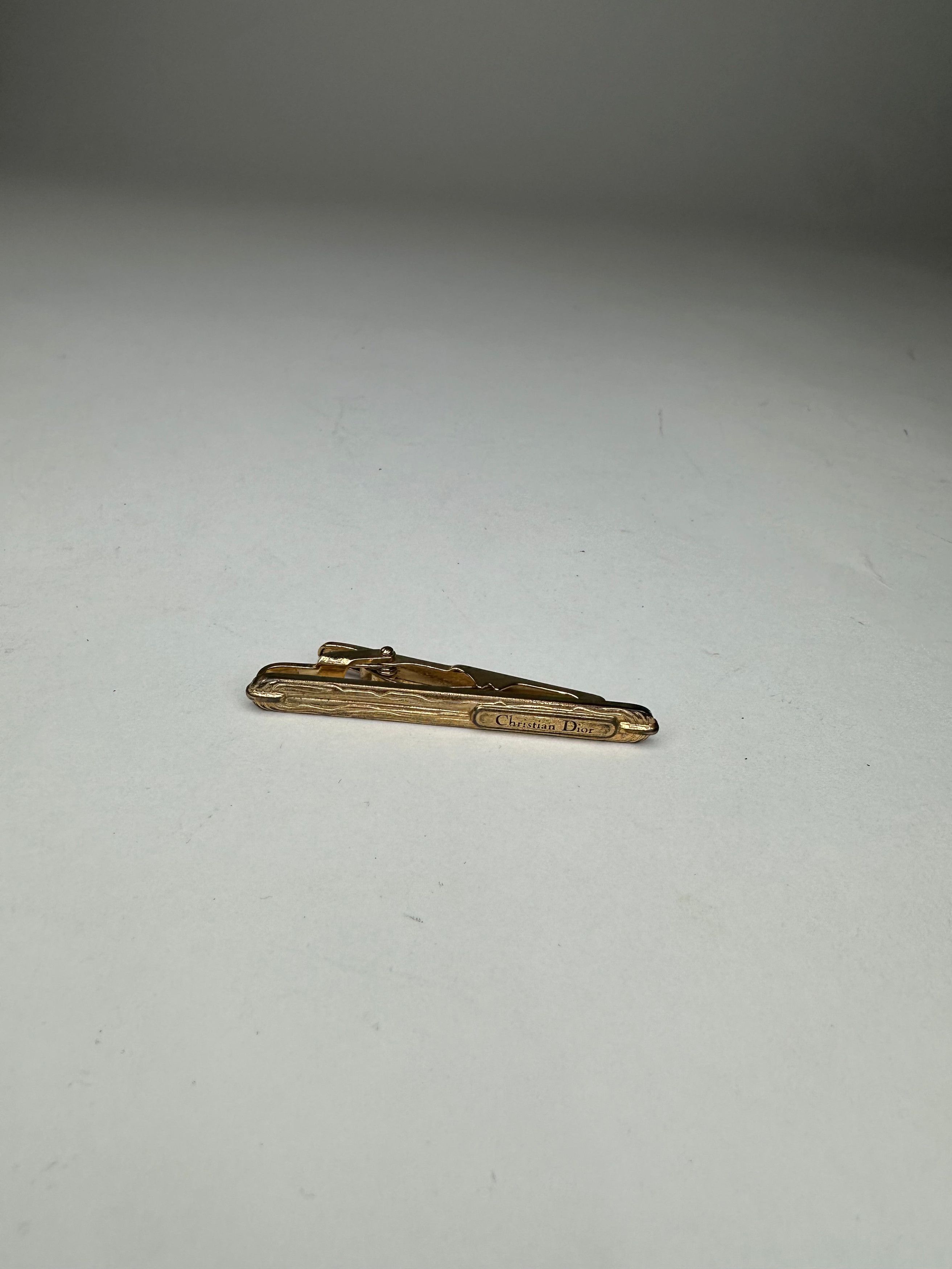 Dior Vintage Tie/Money Clamp Golden Size ONE SIZE - 9 Thumbnail
