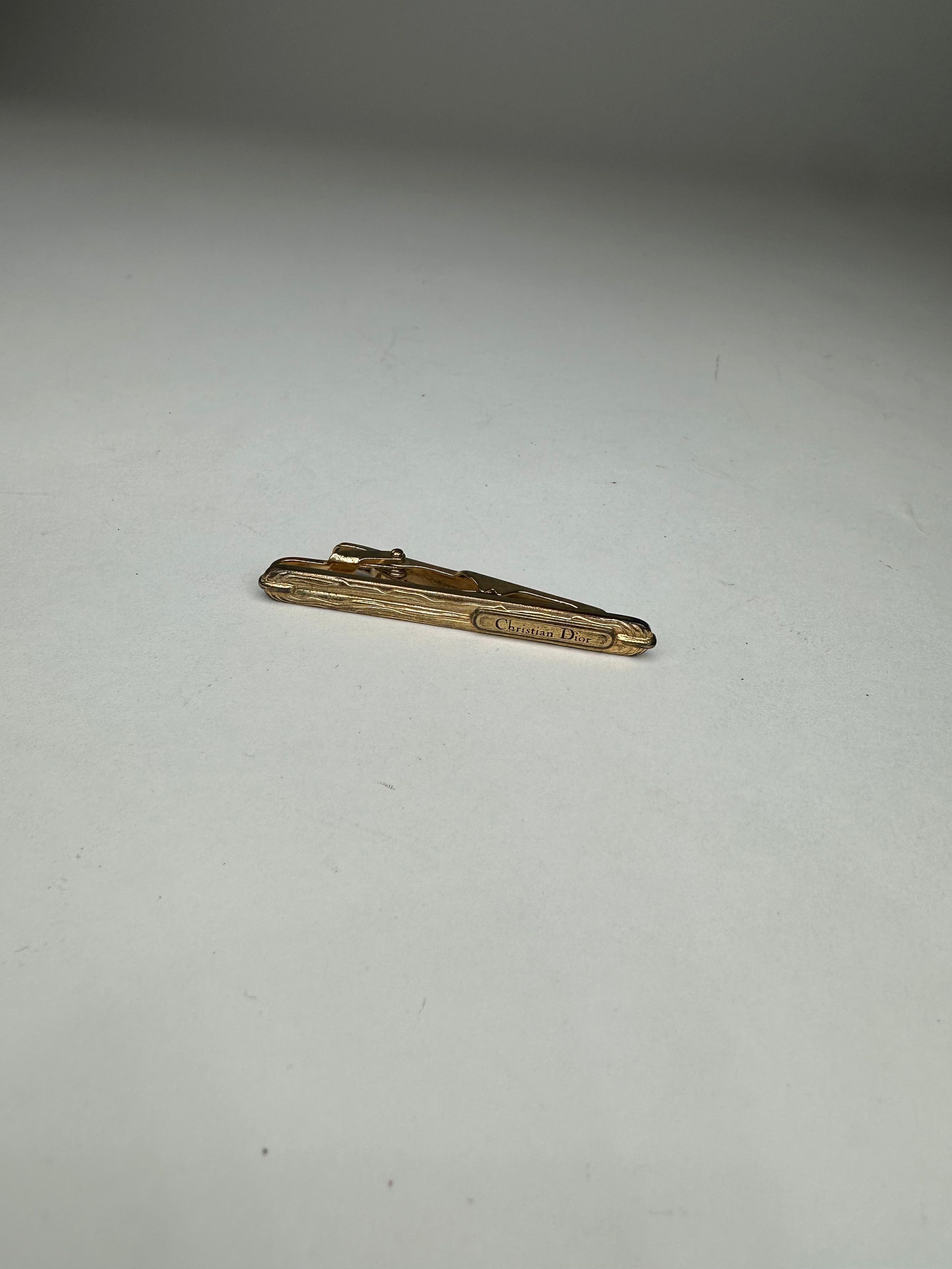 Dior Vintage Tie/Money Clamp Golden Size ONE SIZE - 3 Thumbnail