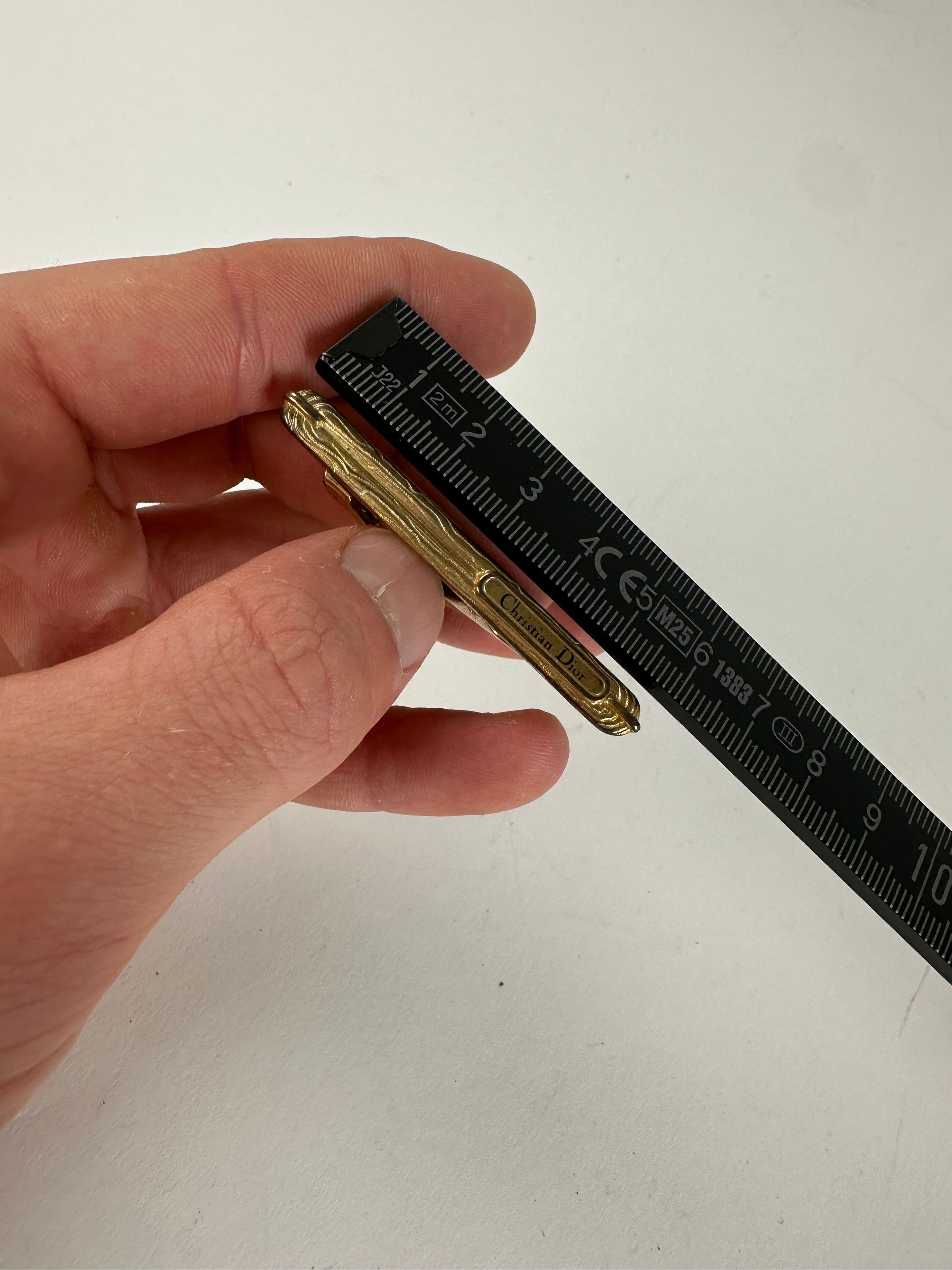 Dior Vintage Tie/Money Clamp Golden Size ONE SIZE - 7 Thumbnail