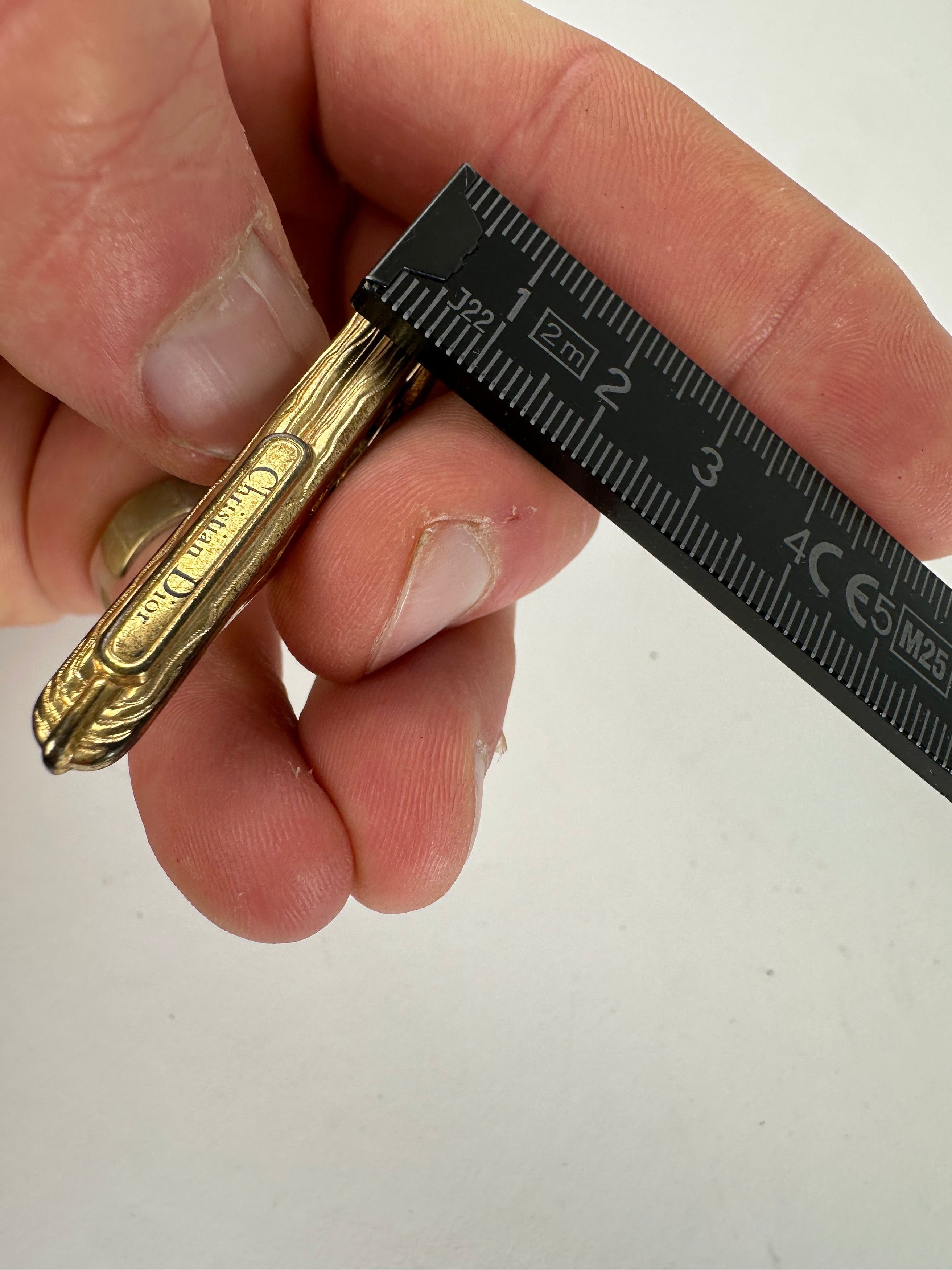 Dior Vintage Tie/Money Clamp Golden Size ONE SIZE - 8 Thumbnail