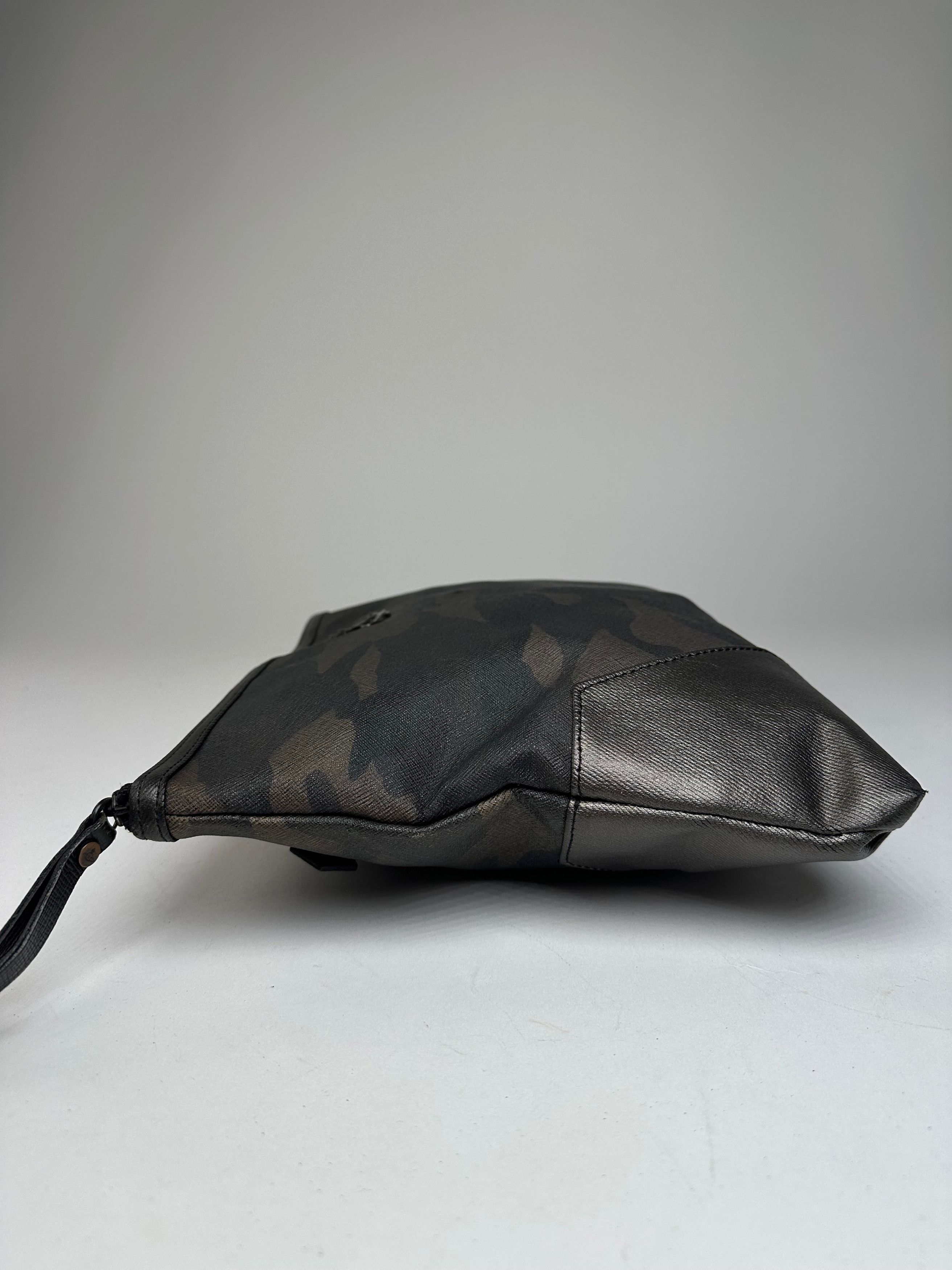 Vivienne Westwood Vintage Camouflage Leather Clutch / Belt Bah Khaki / Grey / Size ONE SIZE - 6 Thumbnail