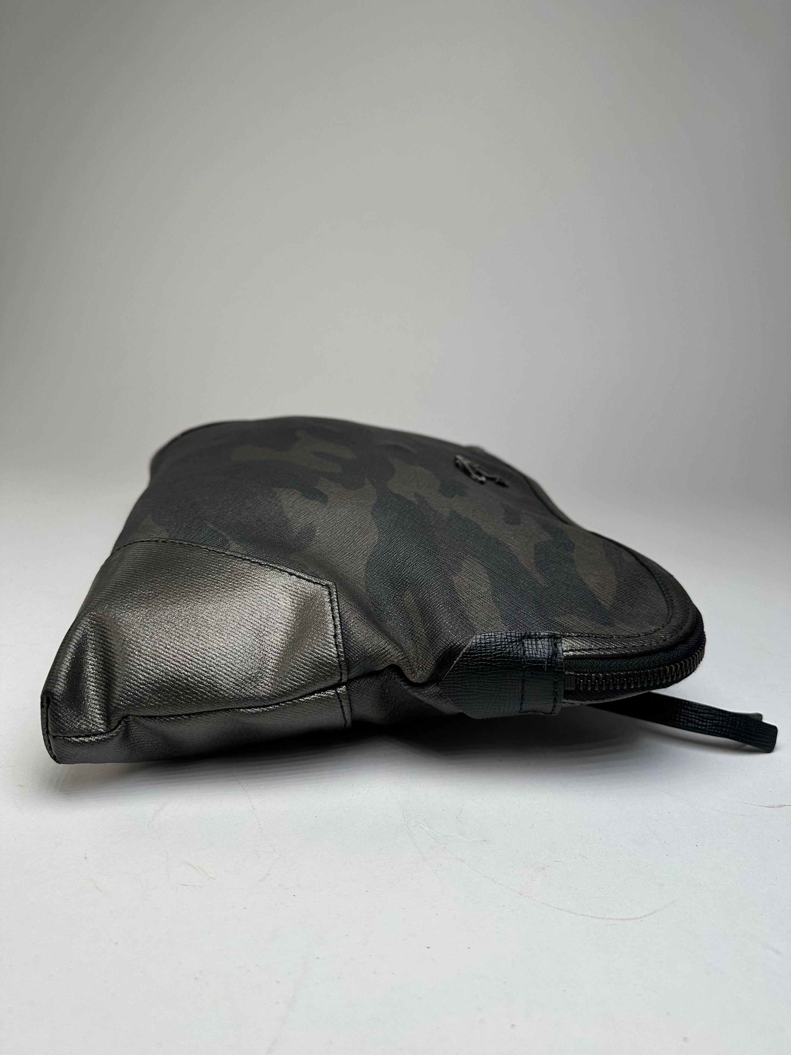 Vivienne Westwood Vintage Camouflage Leather Clutch / Belt Bah Khaki / Grey / Size ONE SIZE - 9 Thumbnail