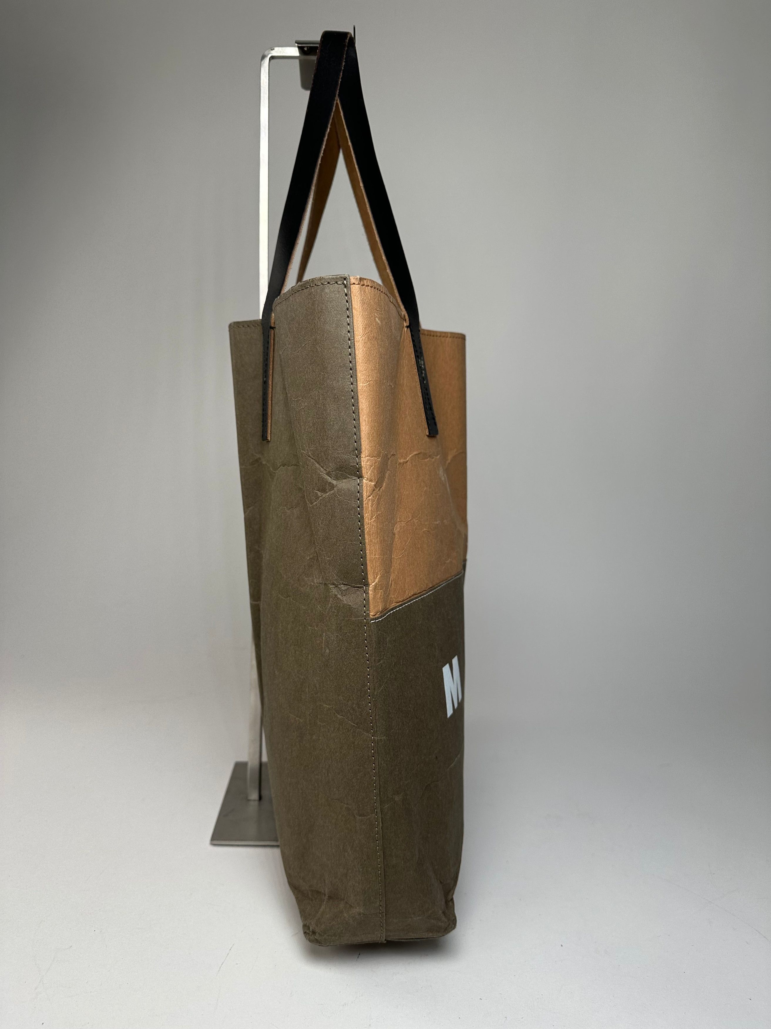 Marni Vintage Vegan Leather Tote Bag Brown Green Black Size ONE SIZE - 5 Thumbnail