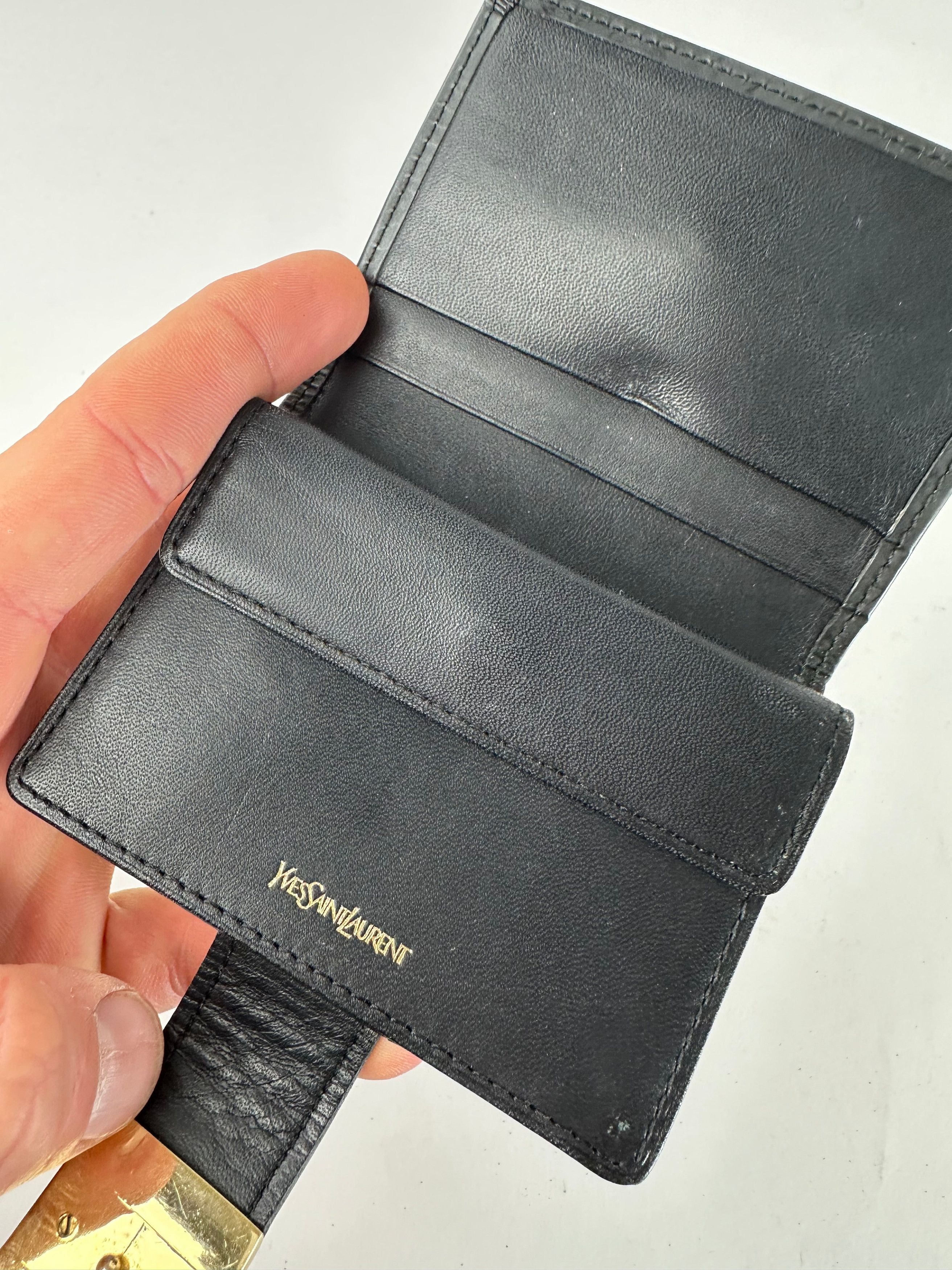 Other Vintage Yves Saint Laurent Patent Leather Card Holder / Wall Size ONE SIZE - 6 Thumbnail