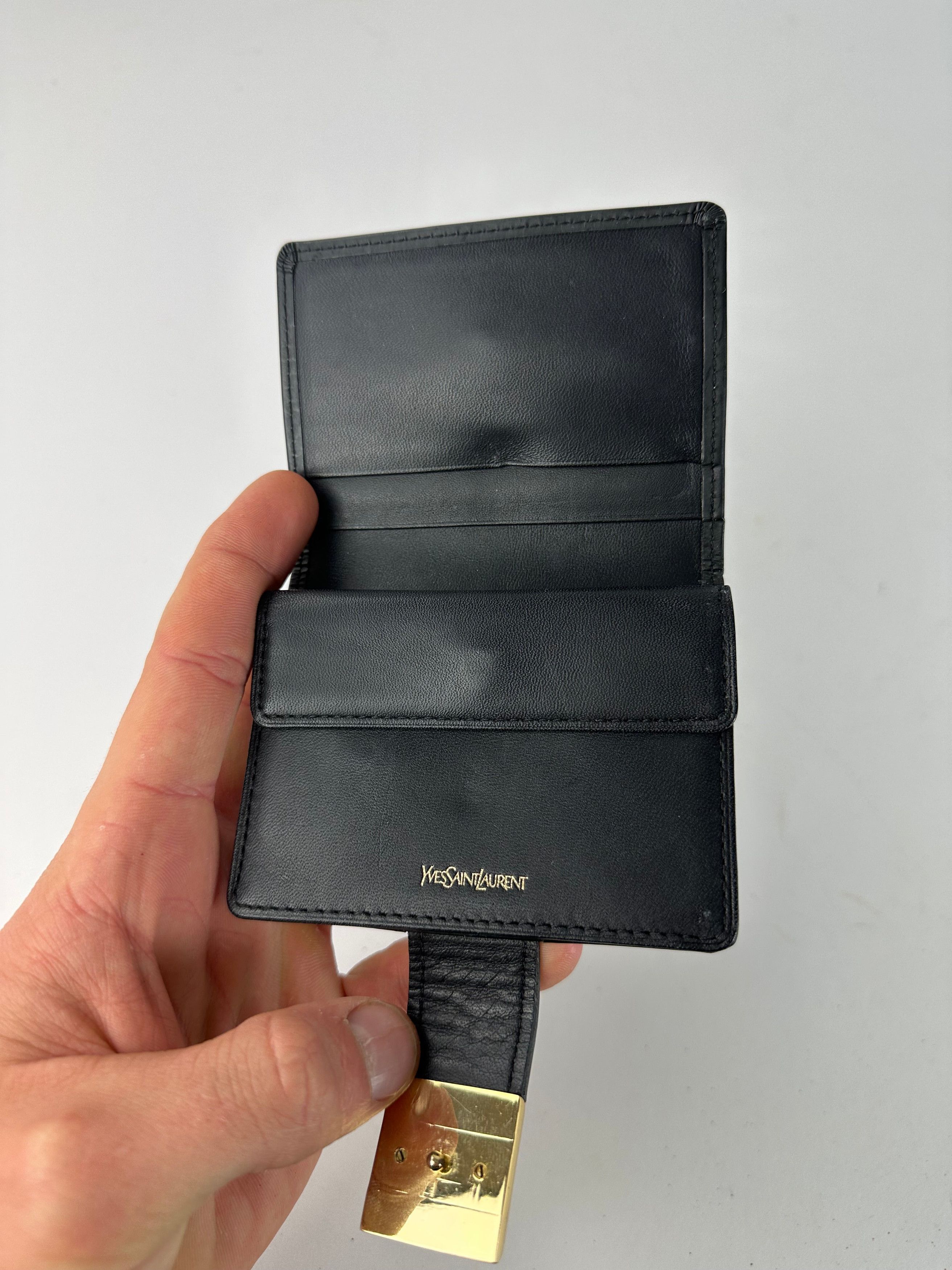 Other Vintage Yves Saint Laurent Patent Leather Card Holder / Wall Size ONE SIZE - 4 Thumbnail