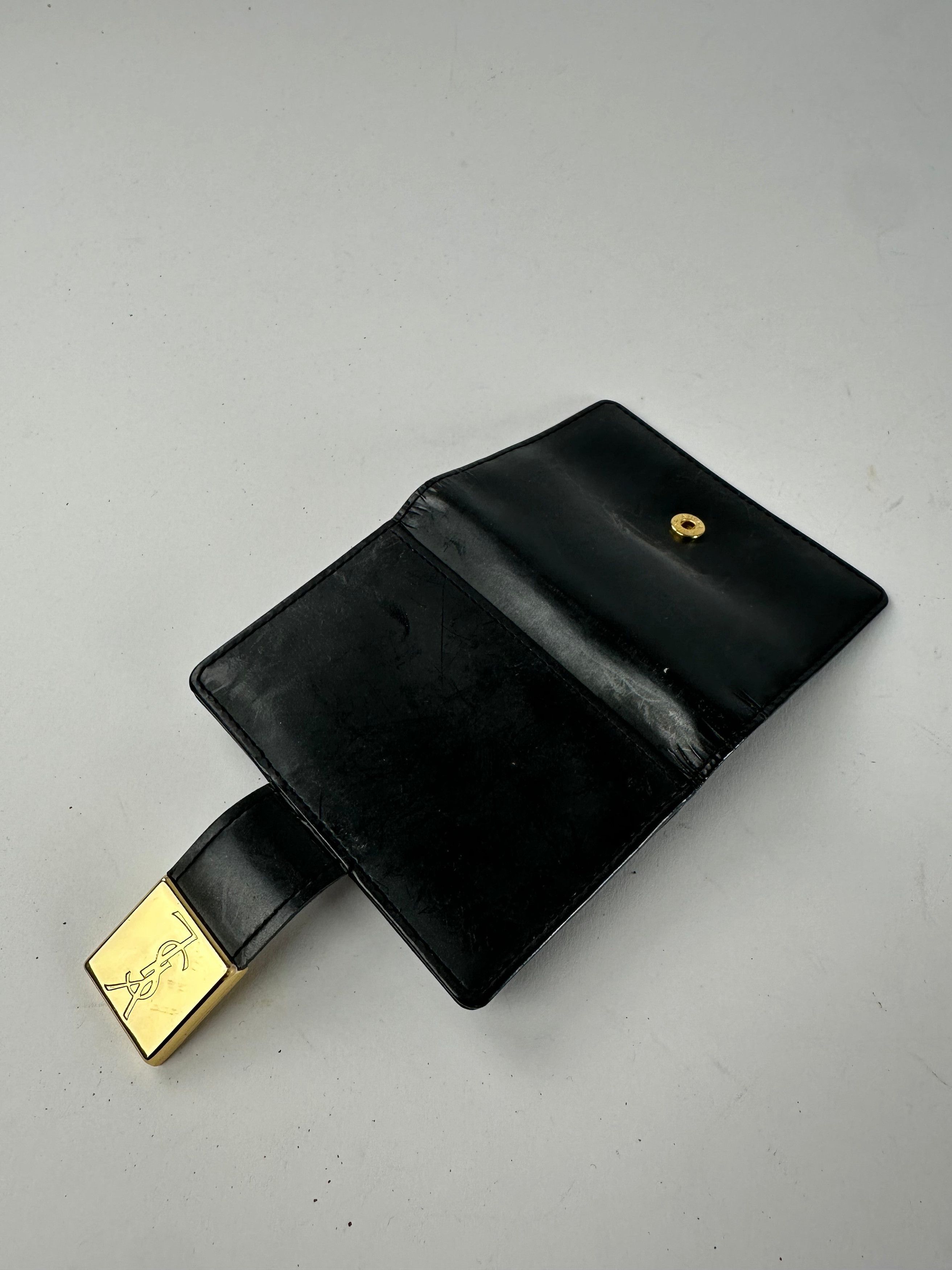 Other Vintage Yves Saint Laurent Patent Leather Card Holder / Wall Size ONE SIZE - 8 Thumbnail