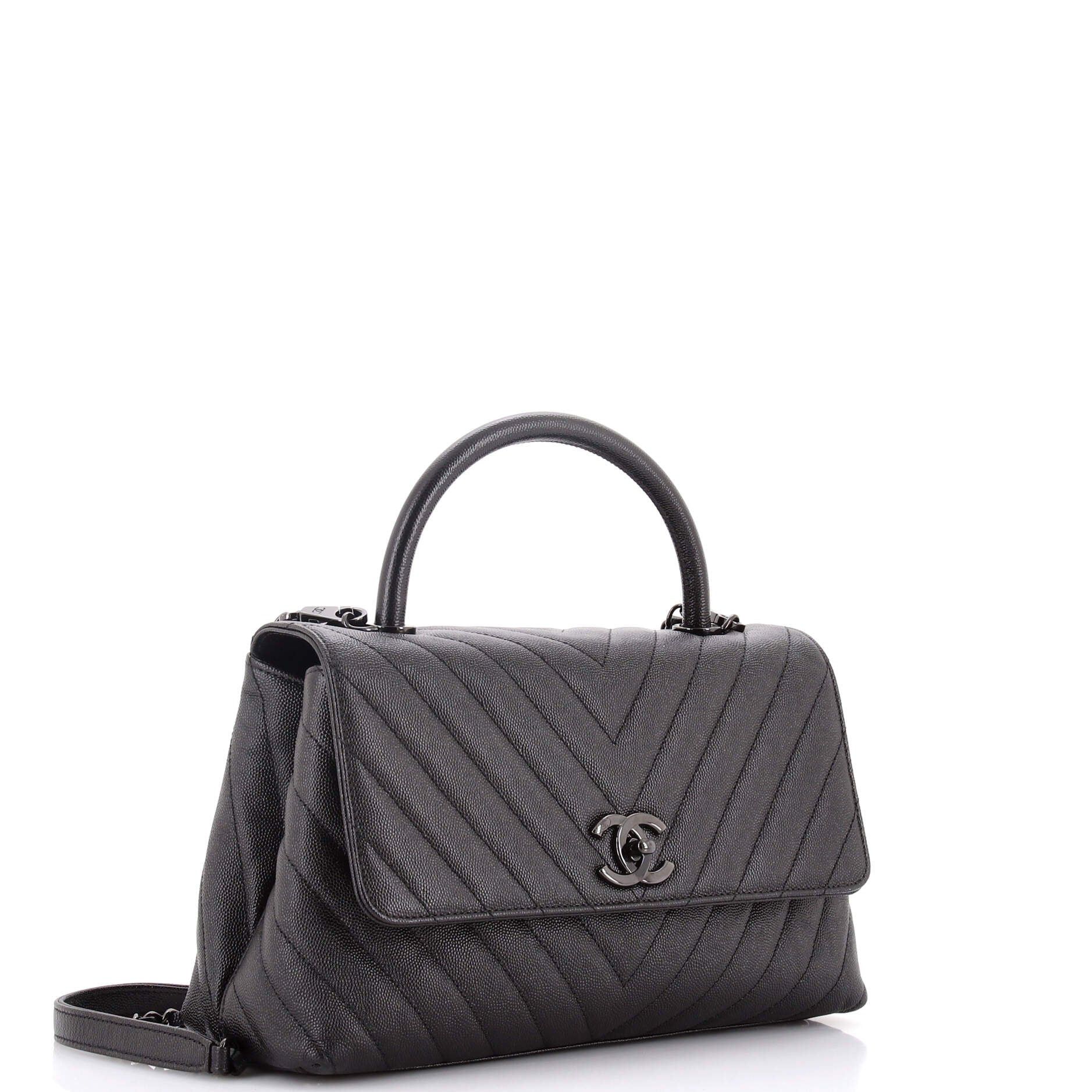 Chanel So Black Coco Top Handle Bag Size ONE SIZE - 3 Thumbnail