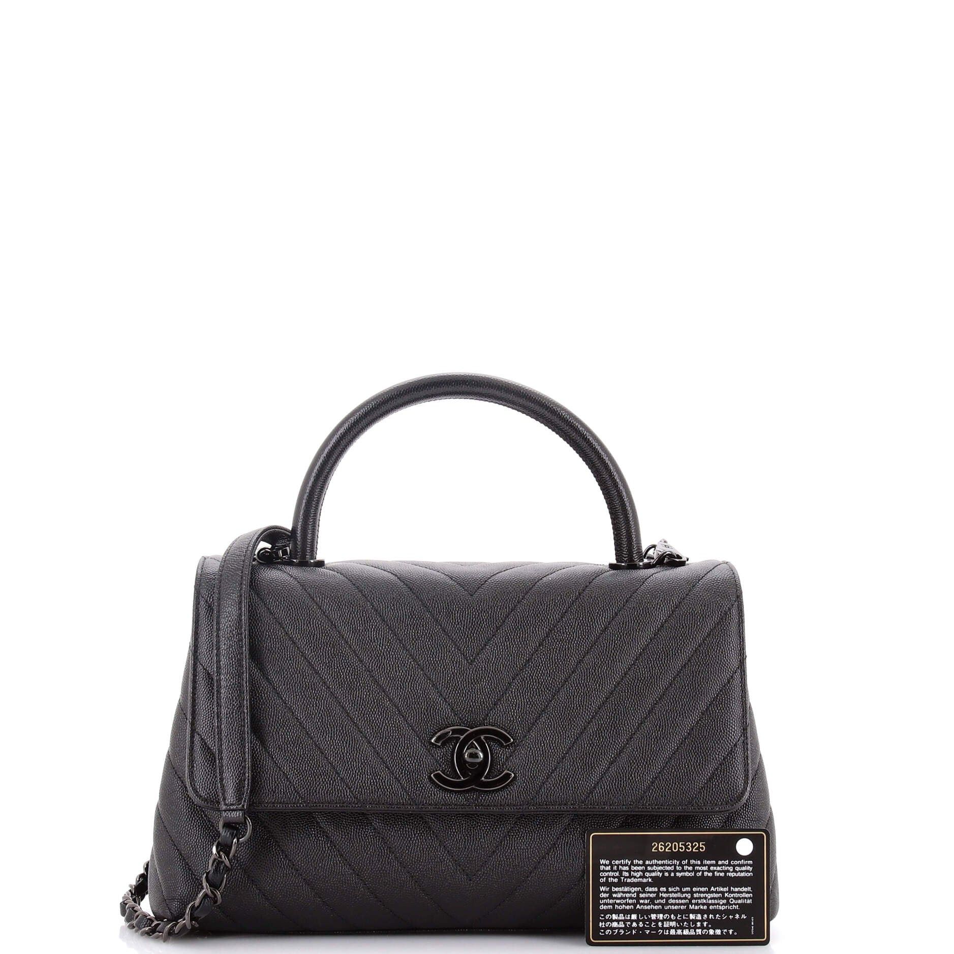 Chanel So Black Coco Top Handle Bag Size ONE SIZE - 2 Thumbnail
